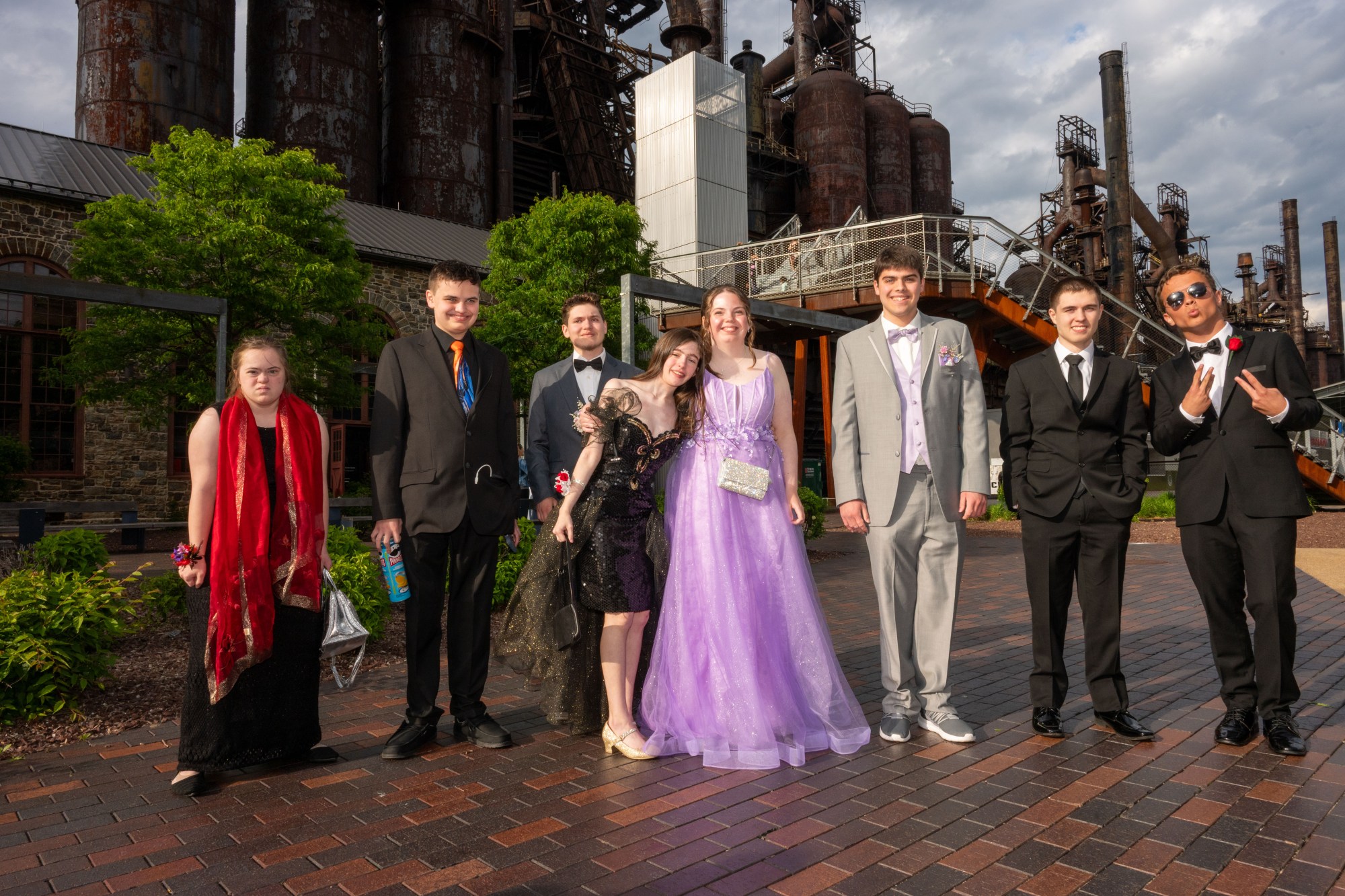 Nazareth Area High School held its prom on Friday, May 8, 2026, at SteelStacks in Bethlehem. Students and their guests arrive to the big night.(Jonathan Broady/Special to The Morning Call)