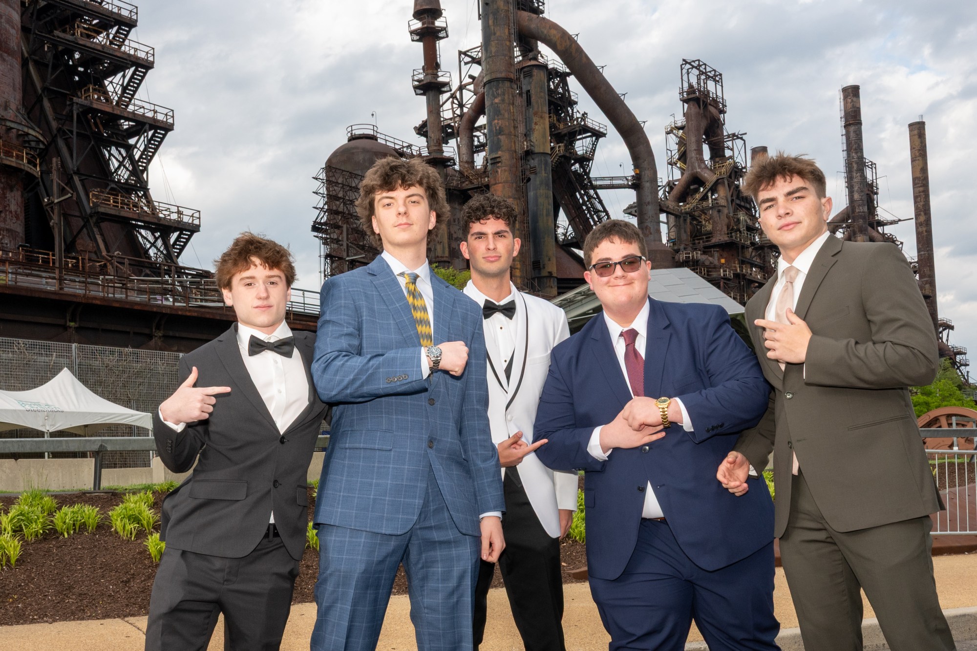 Nazareth Area High School held its prom on Friday, May 8, 2026, at SteelStacks in Bethlehem. Students and their guests arrive to the big night.(Jonathan Broady/Special to The Morning Call)