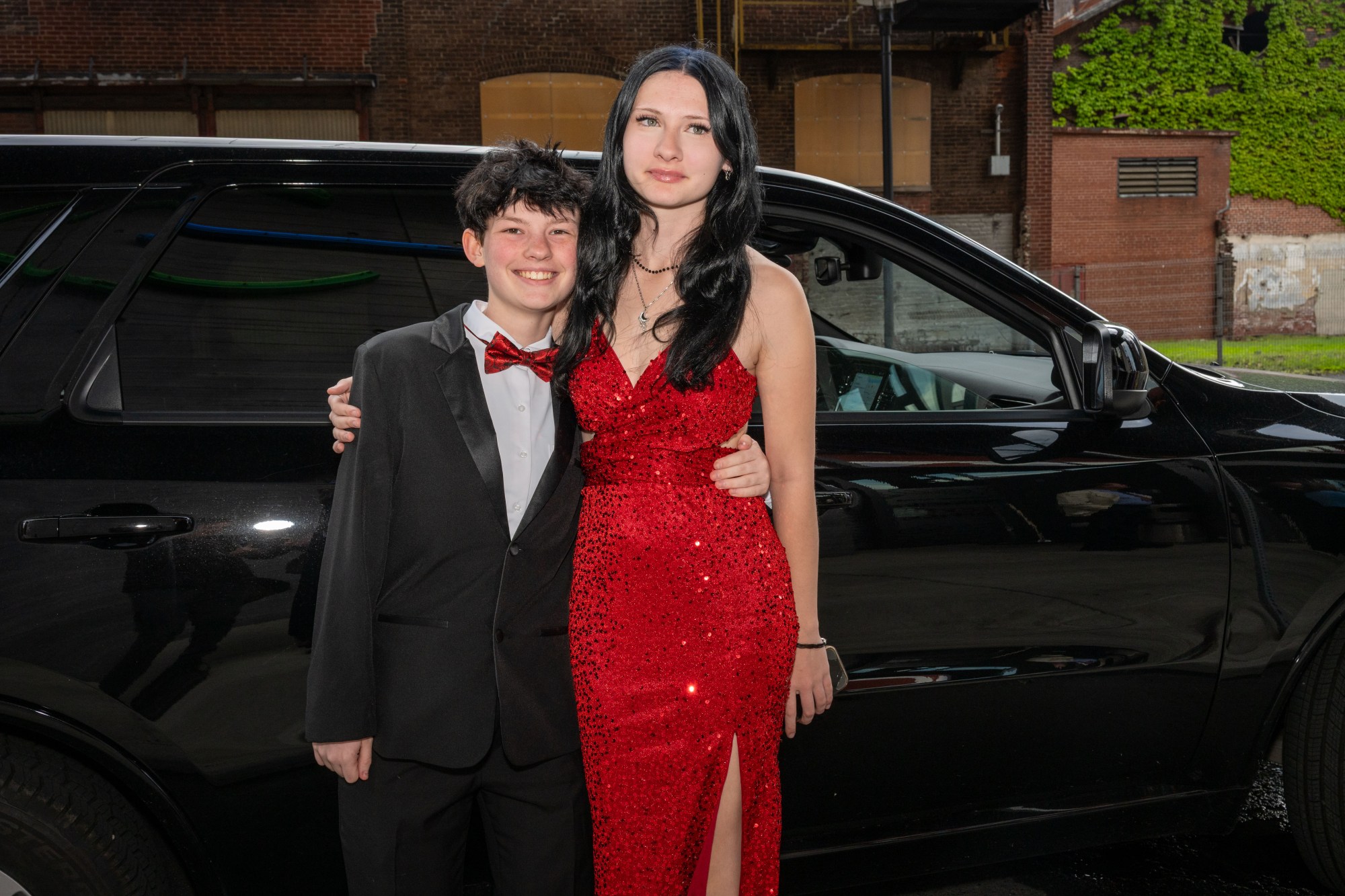 Nazareth Area High School held its prom on Friday, May 8, 2026, at SteelStacks in Bethlehem. Students and their guests arrive to the big night.(Jonathan Broady/Special to The Morning Call)
