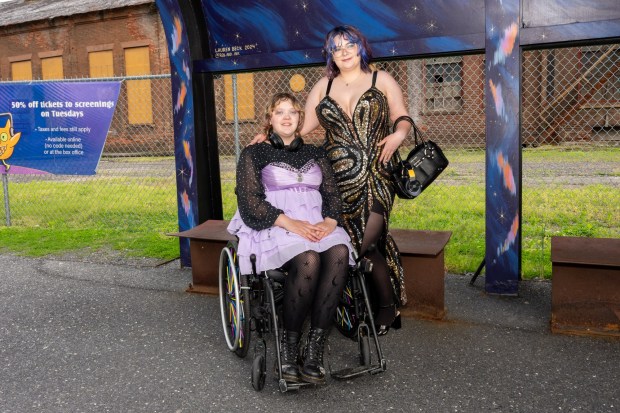 Nazareth Area High School held its prom on Friday, May 8, 2026, at SteelStacks in Bethlehem. Students and their guests arrive to the big night.(Jonathan Broady/Special to The Morning Call)