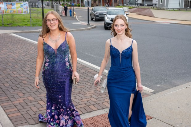 Nazareth Area High School held its prom on Friday, May 8, 2026, at SteelStacks in Bethlehem. Students and their guests arrive to the big night.(Jonathan Broady/Special to The Morning Call)