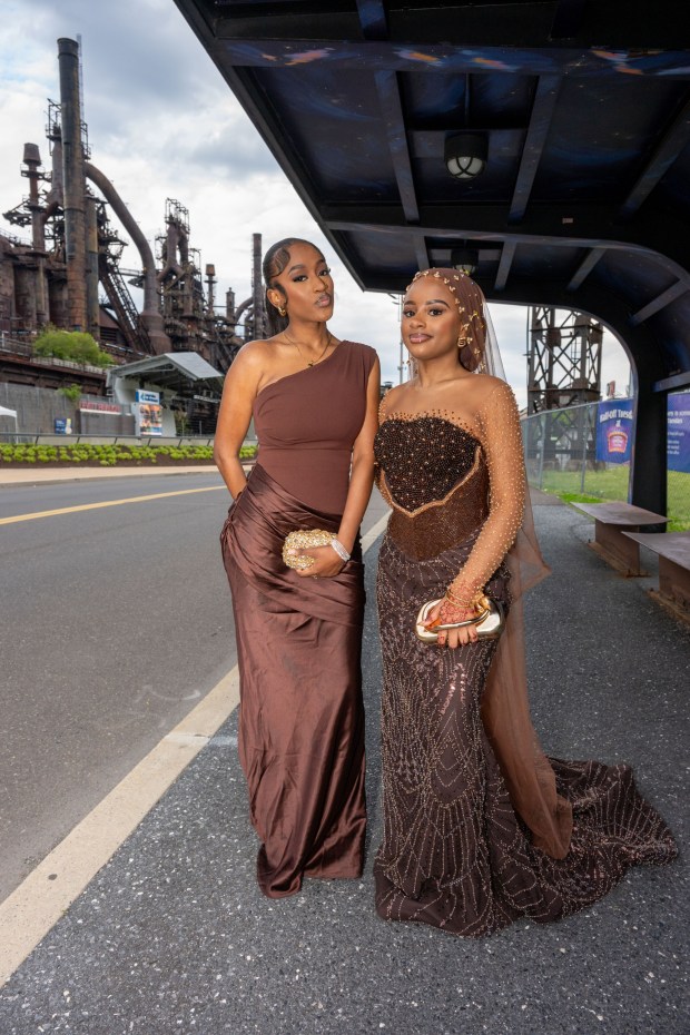 Nazareth Area High School held its prom on Friday, May 8, 2026, at SteelStacks in Bethlehem. Students and their guests arrive to the big night.(Jonathan Broady/Special to The Morning Call)