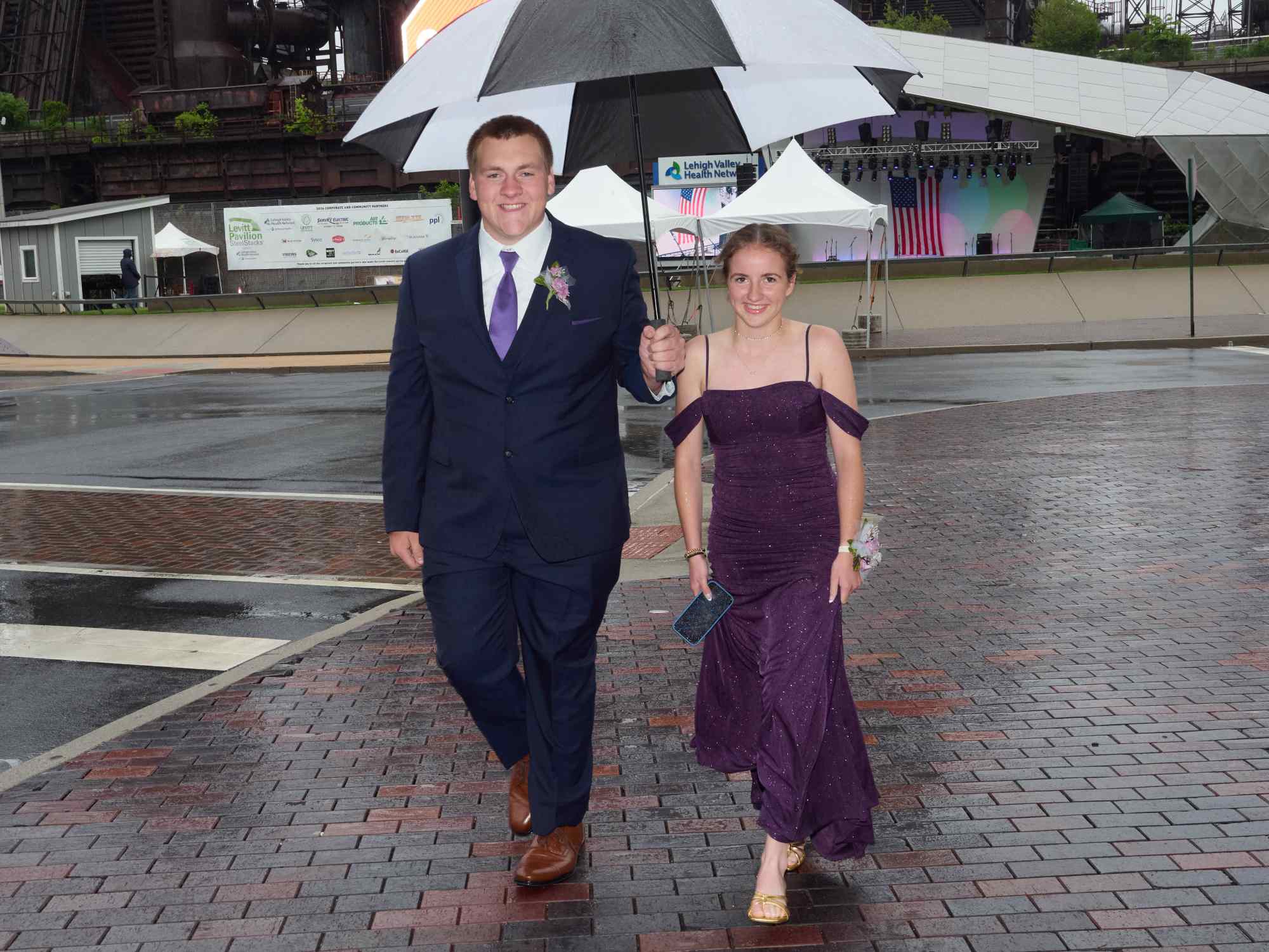 Northampton Area High School held its 2026 prom Saturday, May 23, at SteelStack in Bethlehem. Students and their guests arrive to the big night. (David Garrett/Special to The Morning Call)