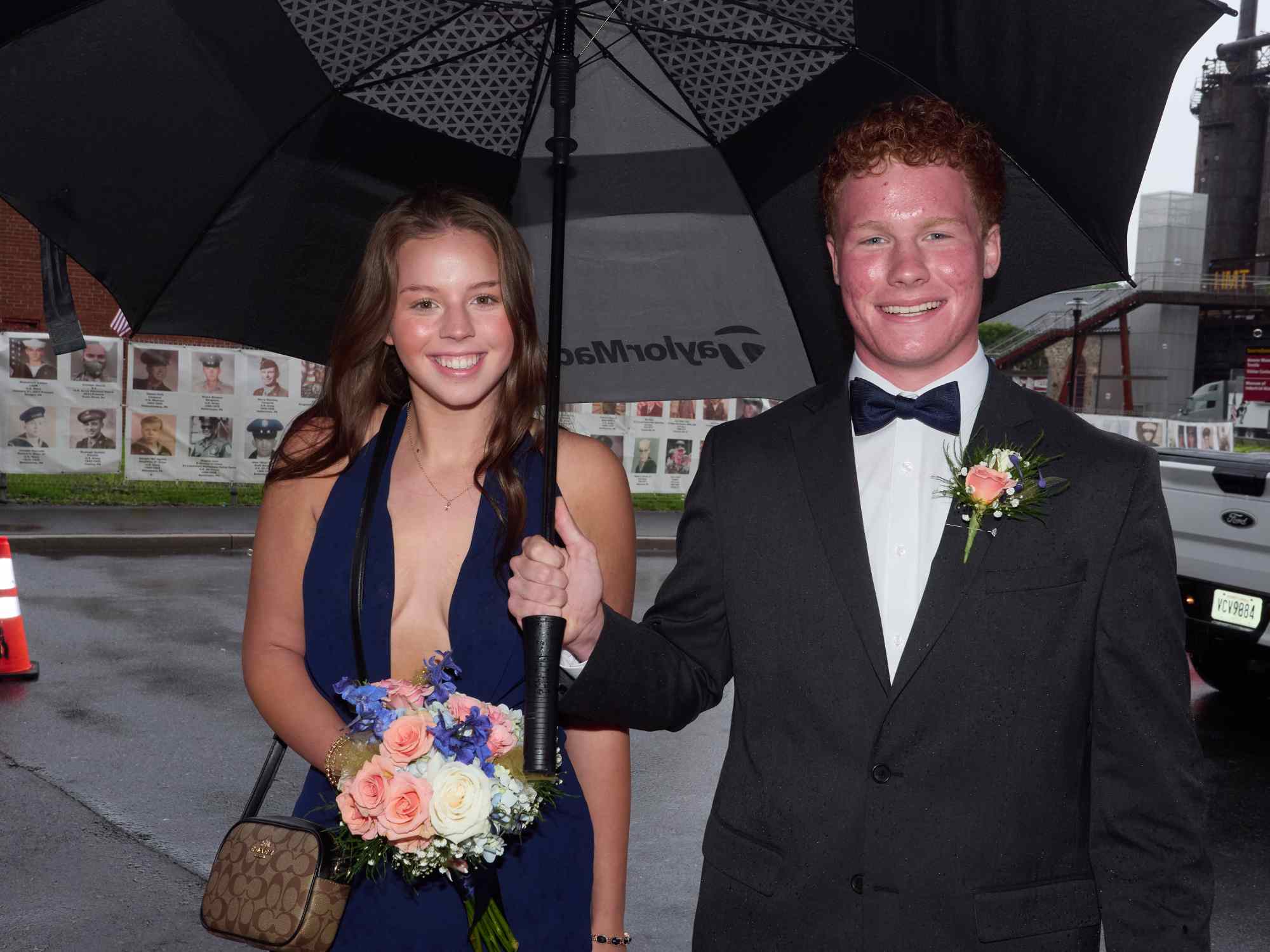 Northampton Area High School held its 2026 prom Saturday, May 23, at SteelStack in Bethlehem. Students and their guests arrive to the big night. (David Garrett/Special to The Morning Call)