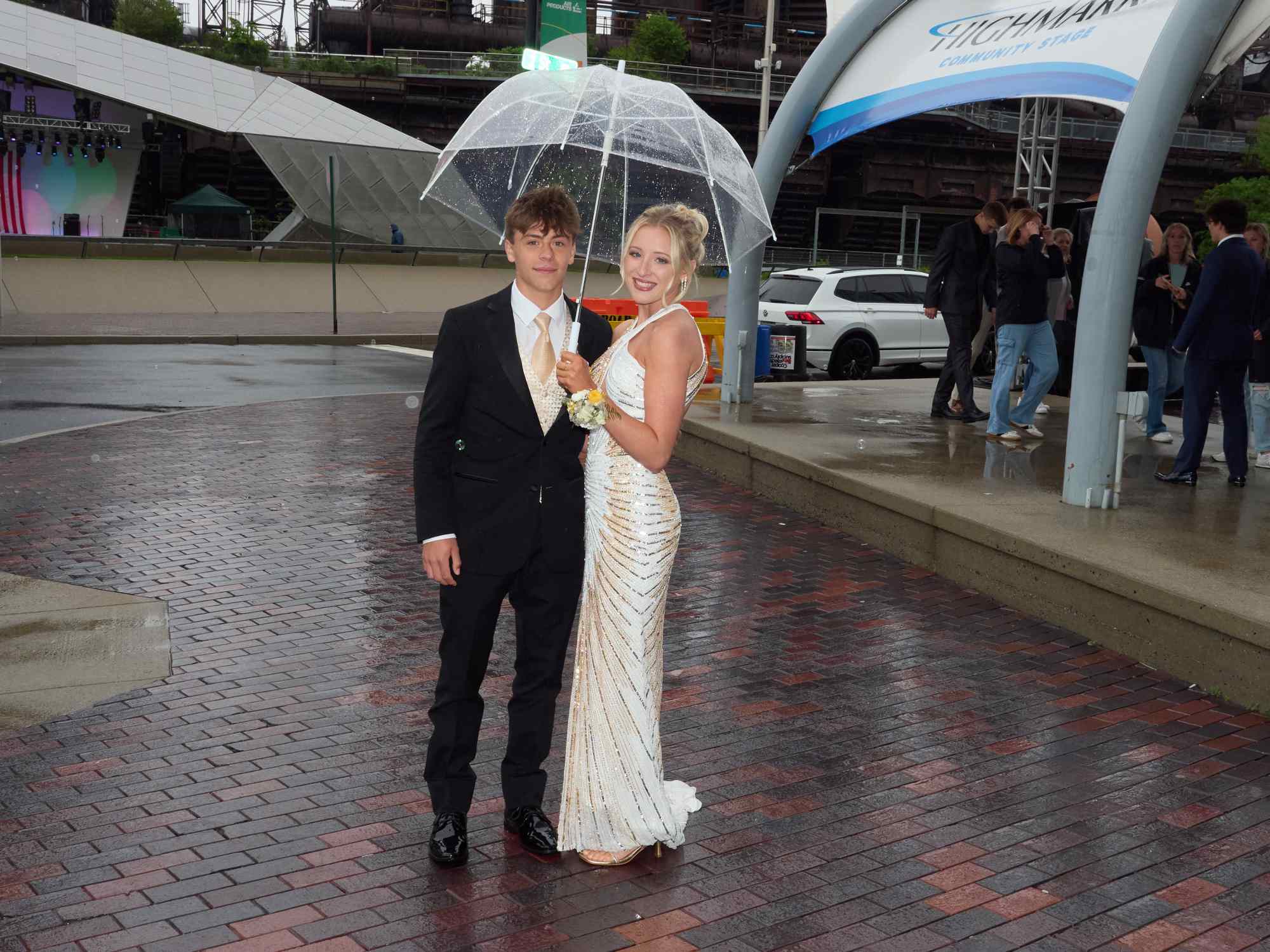 Northampton Area High School held its 2026 prom Saturday, May 23, at SteelStack in Bethlehem. Students and their guests arrive to the big night. (David Garrett/Special to The Morning Call)