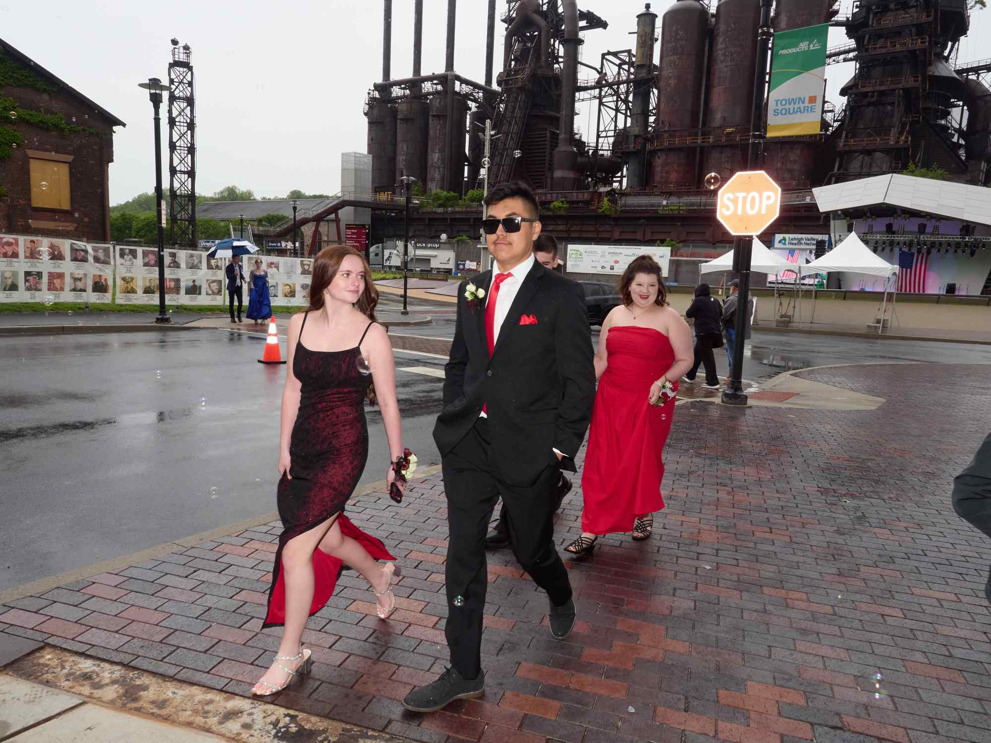 Northampton Area High School held its 2026 prom Saturday, May 23, at SteelStack in Bethlehem. Students and their guests arrive to the big night. (David Garrett/Special to The Morning Call)