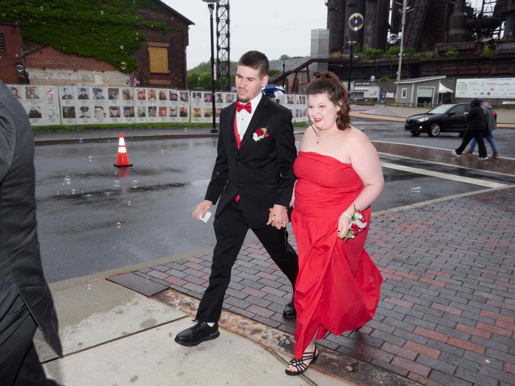 Northampton Area High School held its 2026 prom Saturday, May 23, at SteelStack in Bethlehem. Students and their guests arrive to the big night. (David Garrett/Special to The Morning Call)