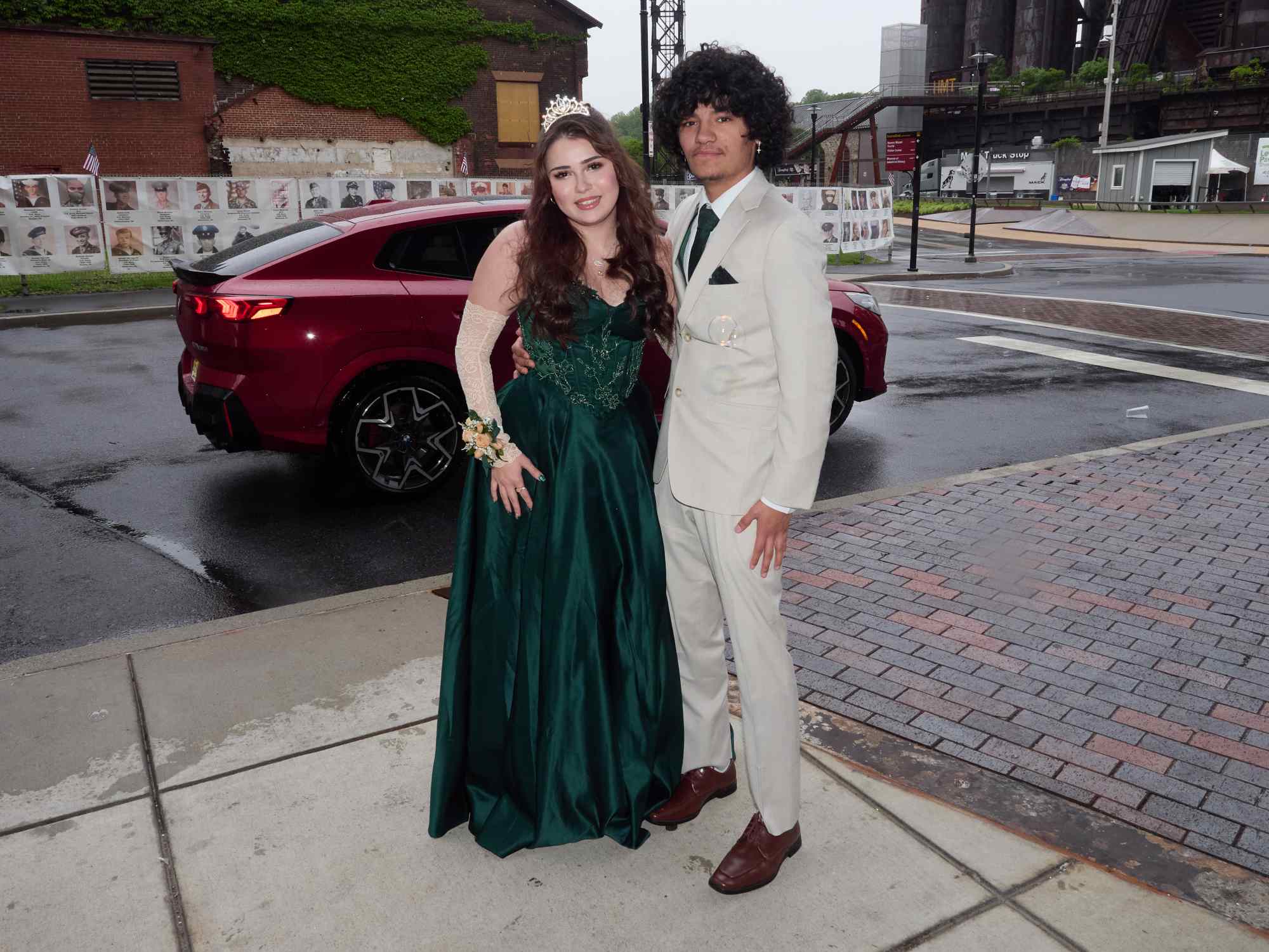 Northampton Area High School held its 2026 prom Saturday, May 23, at SteelStack in Bethlehem. Students and their guests arrive to the big night. (David Garrett/Special to The Morning Call)