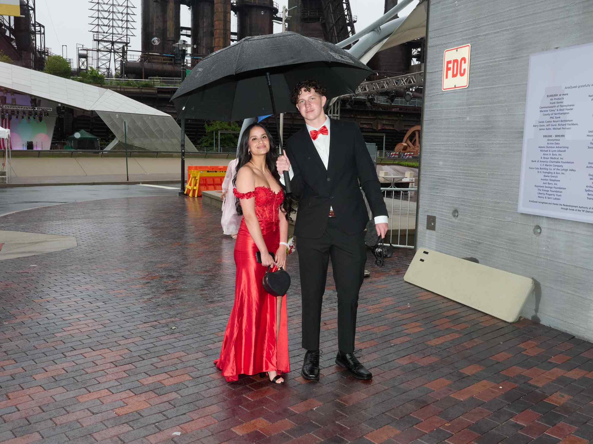 Northampton Area High School held its 2026 prom Saturday, May 23, at SteelStack in Bethlehem. Students and their guests arrive to the big night. (David Garrett/Special to The Morning Call)