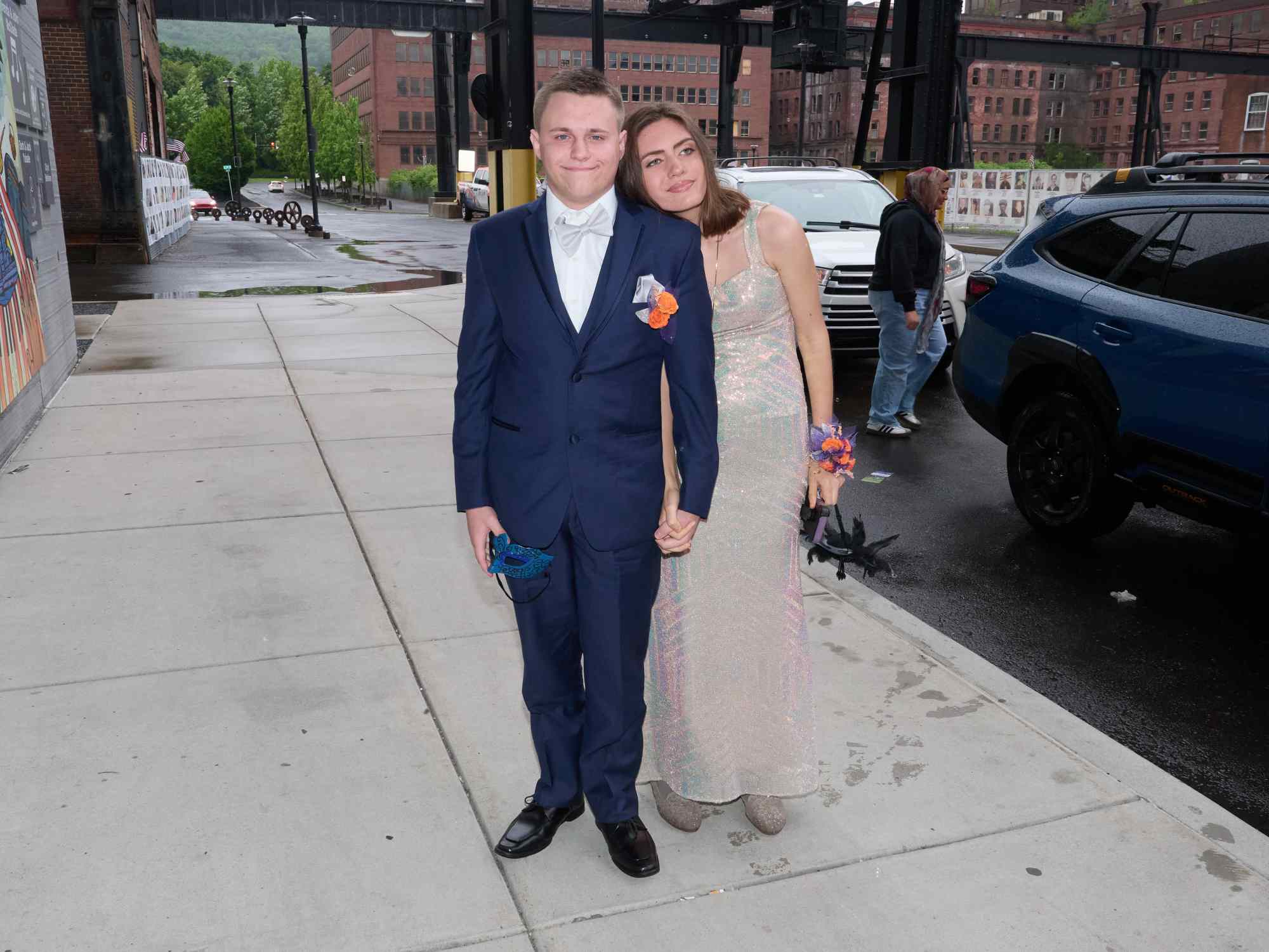 Northampton Area High School held its 2026 prom Saturday, May 23, at SteelStack in Bethlehem. Students and their guests arrive to the big night. (David Garrett/Special to The Morning Call)