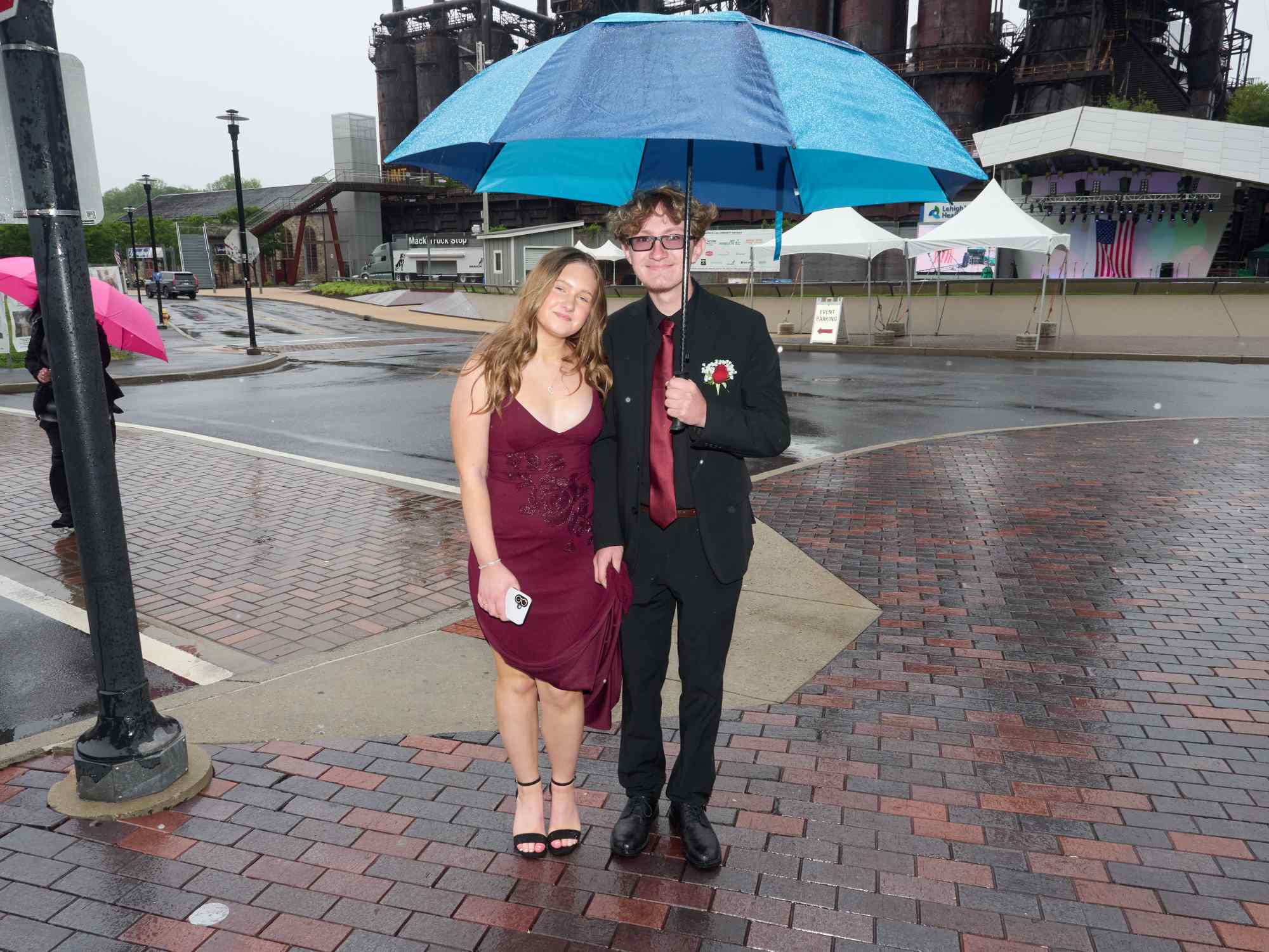 Northampton Area High School held its 2026 prom Saturday, May 23, at SteelStack in Bethlehem. Students and their guests arrive to the big night. (David Garrett/Special to The Morning Call)