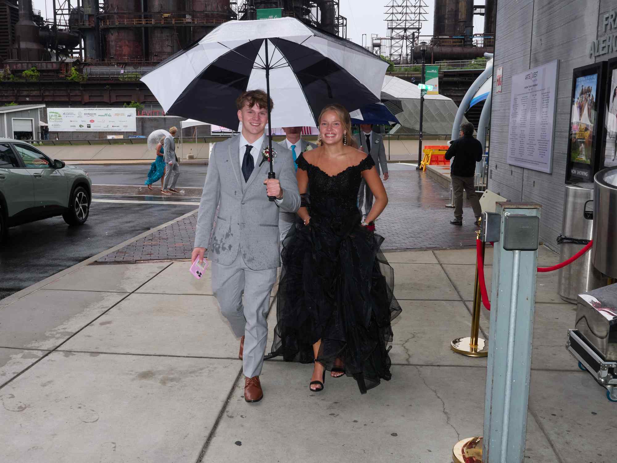 Northampton Area High School held its 2026 prom Saturday, May 23, at SteelStack in Bethlehem. Students and their guests arrive to the big night. (David Garrett/Special to The Morning Call)
