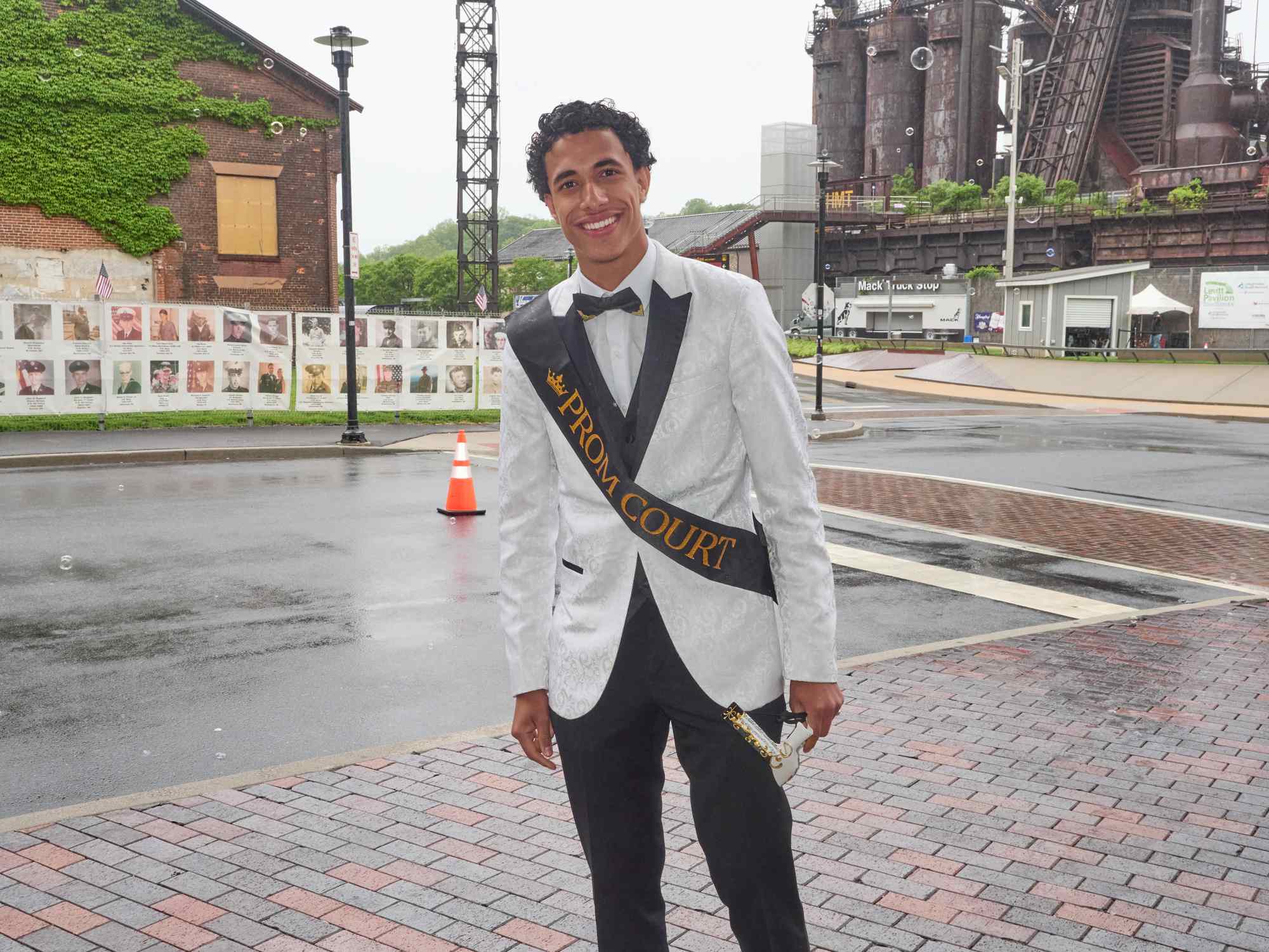 Northampton Area High School held its 2026 prom Saturday, May 23, at SteelStack in Bethlehem. Students and their guests arrive to the big night. (David Garrett/Special to The Morning Call)