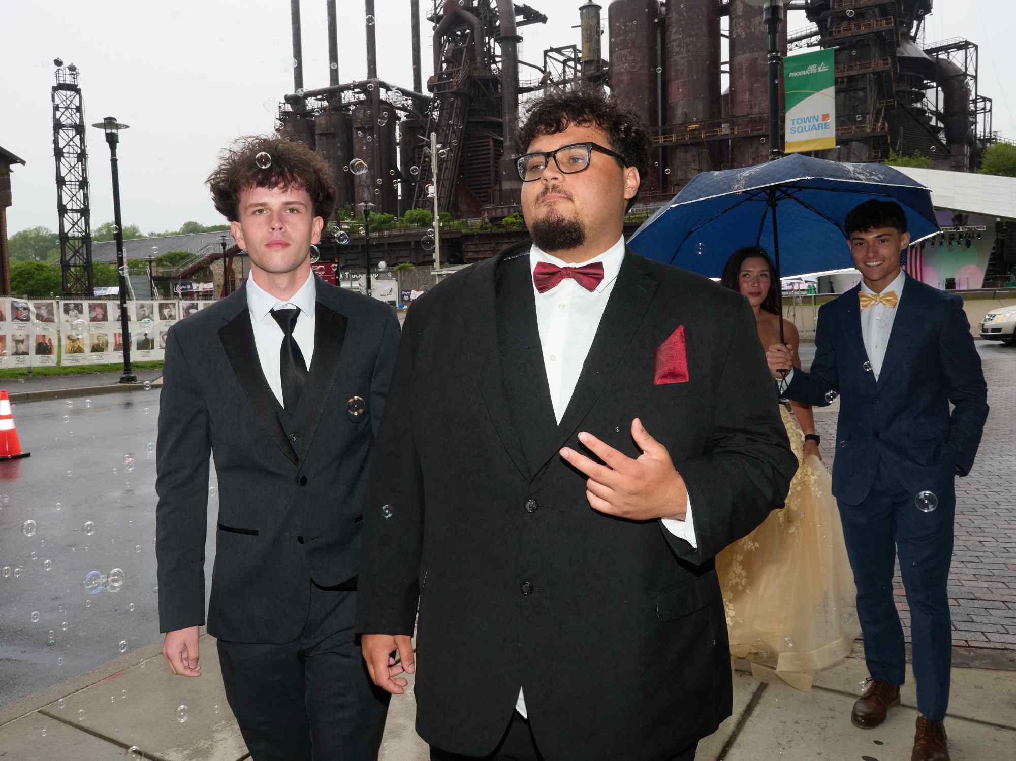 Northampton Area High School held its 2026 prom Saturday, May 23, at SteelStack in Bethlehem. Students and their guests arrive to the big night. (David Garrett/Special to The Morning Call)