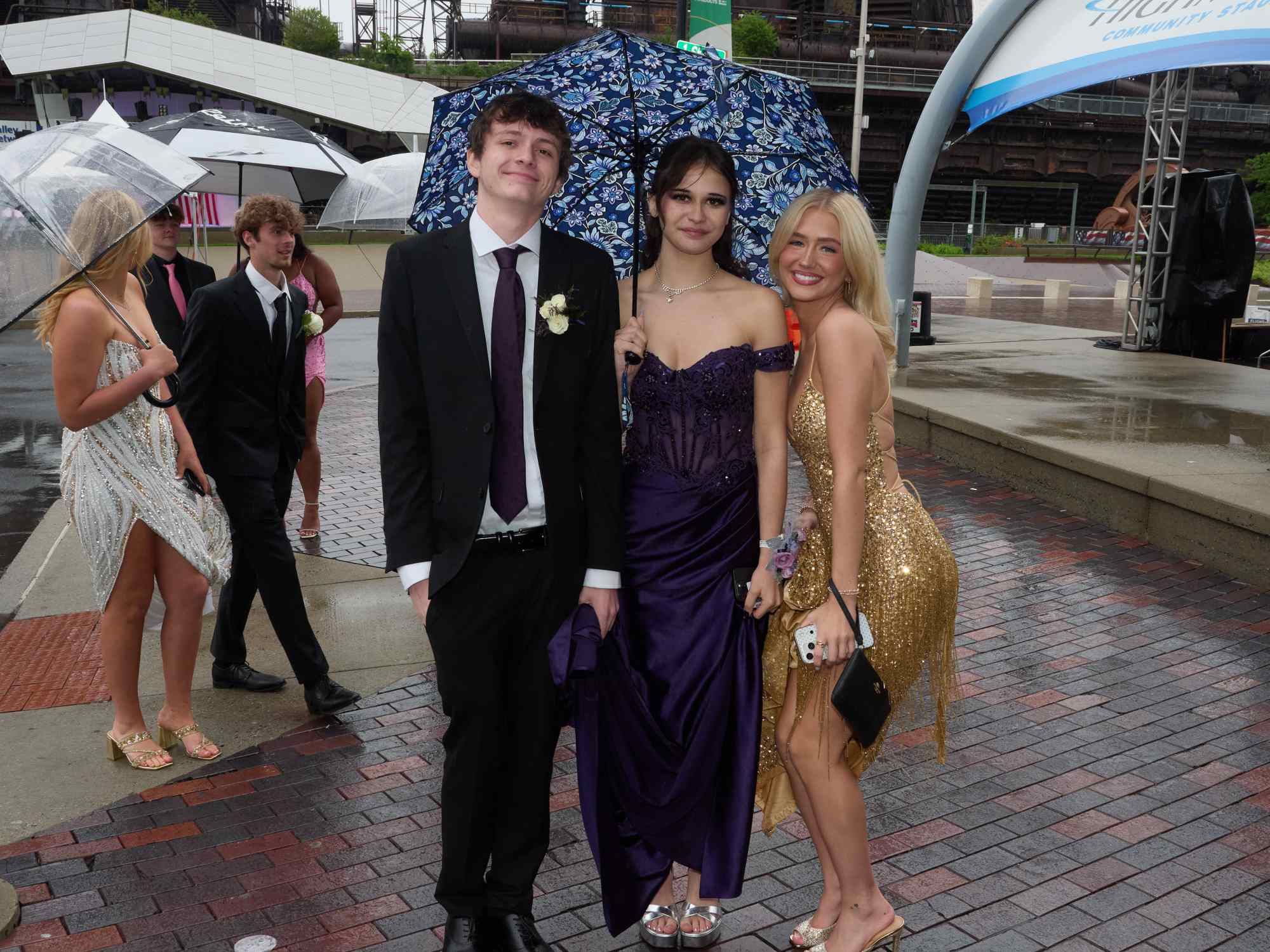Northampton Area High School held its 2026 prom Saturday, May 23, at SteelStack in Bethlehem. Students and their guests arrive to the big night. (David Garrett/Special to The Morning Call)