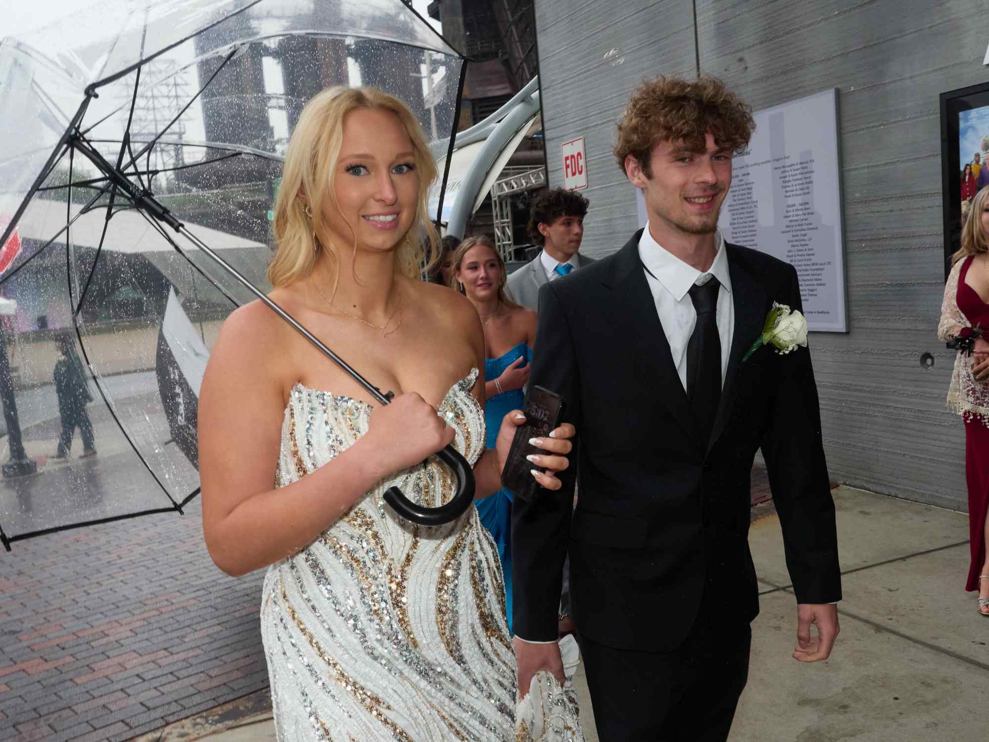 Northampton Area High School held its 2026 prom Saturday, May 23, at SteelStack in Bethlehem. Students and their guests arrive to the big night. (David Garrett/Special to The Morning Call)