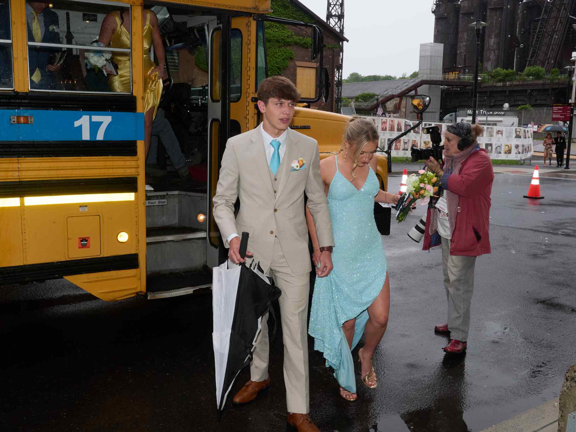 Northampton Area High School held its 2026 prom Saturday, May 23, at SteelStack in Bethlehem. Students and their guests arrive to the big night. (David Garrett/Special to The Morning Call)