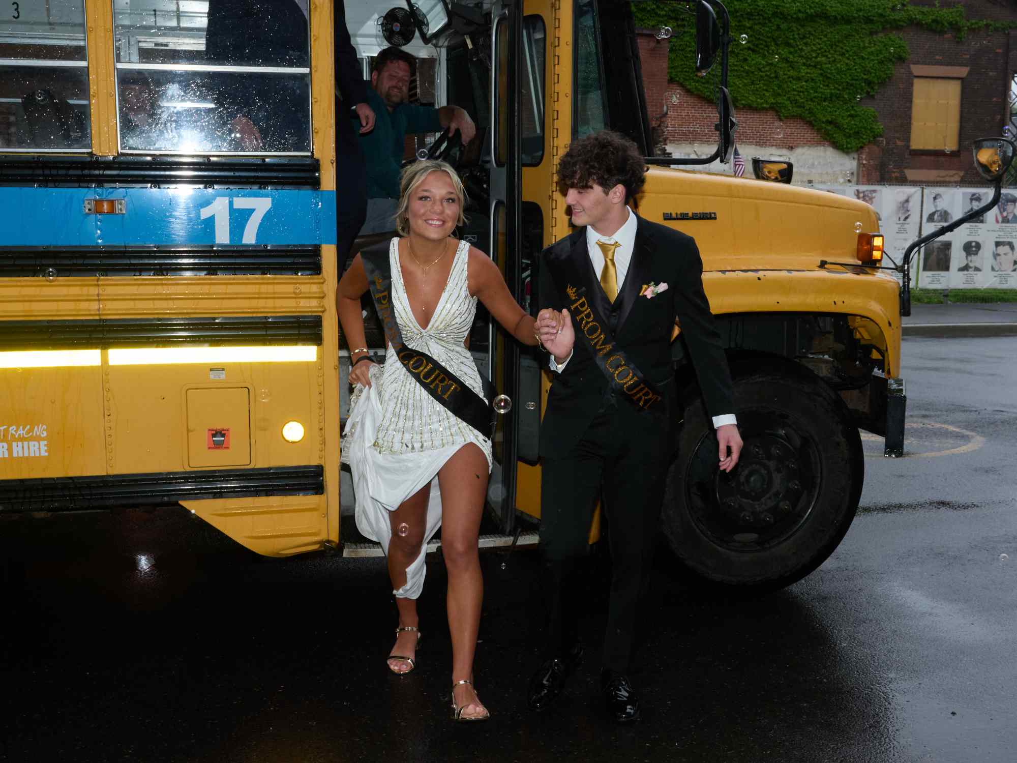 Northampton Area High School held its 2026 prom Saturday, May 23, at SteelStack in Bethlehem. Students and their guests arrive to the big night. (David Garrett/Special to The Morning Call)