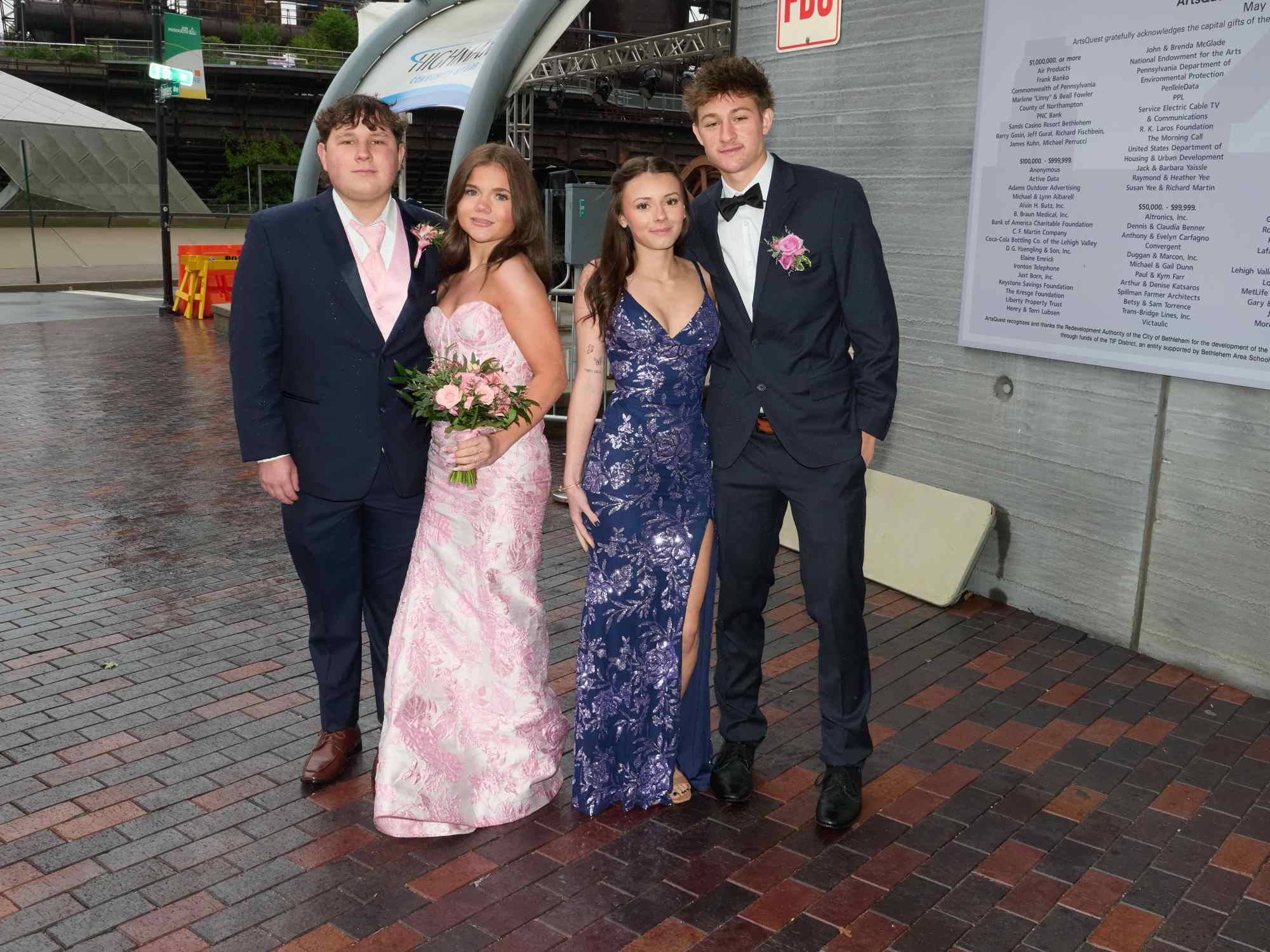 Northampton Area High School held its 2026 prom Saturday, May 23, at SteelStack in Bethlehem. Students and their guests arrive to the big night. (David Garrett/Special to The Morning Call)