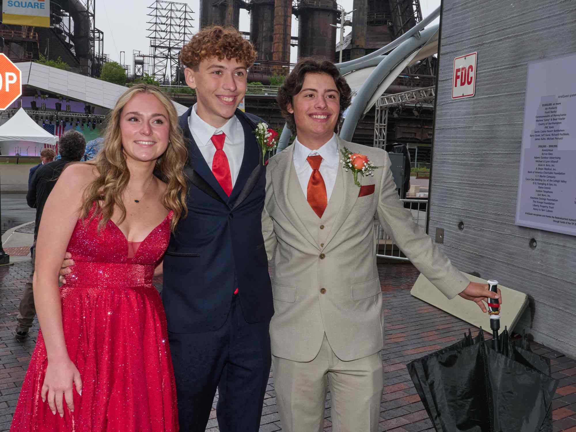 Northampton Area High School held its 2026 prom Saturday, May 23, at SteelStack in Bethlehem. Students and their guests arrive to the big night. (David Garrett/Special to The Morning Call)