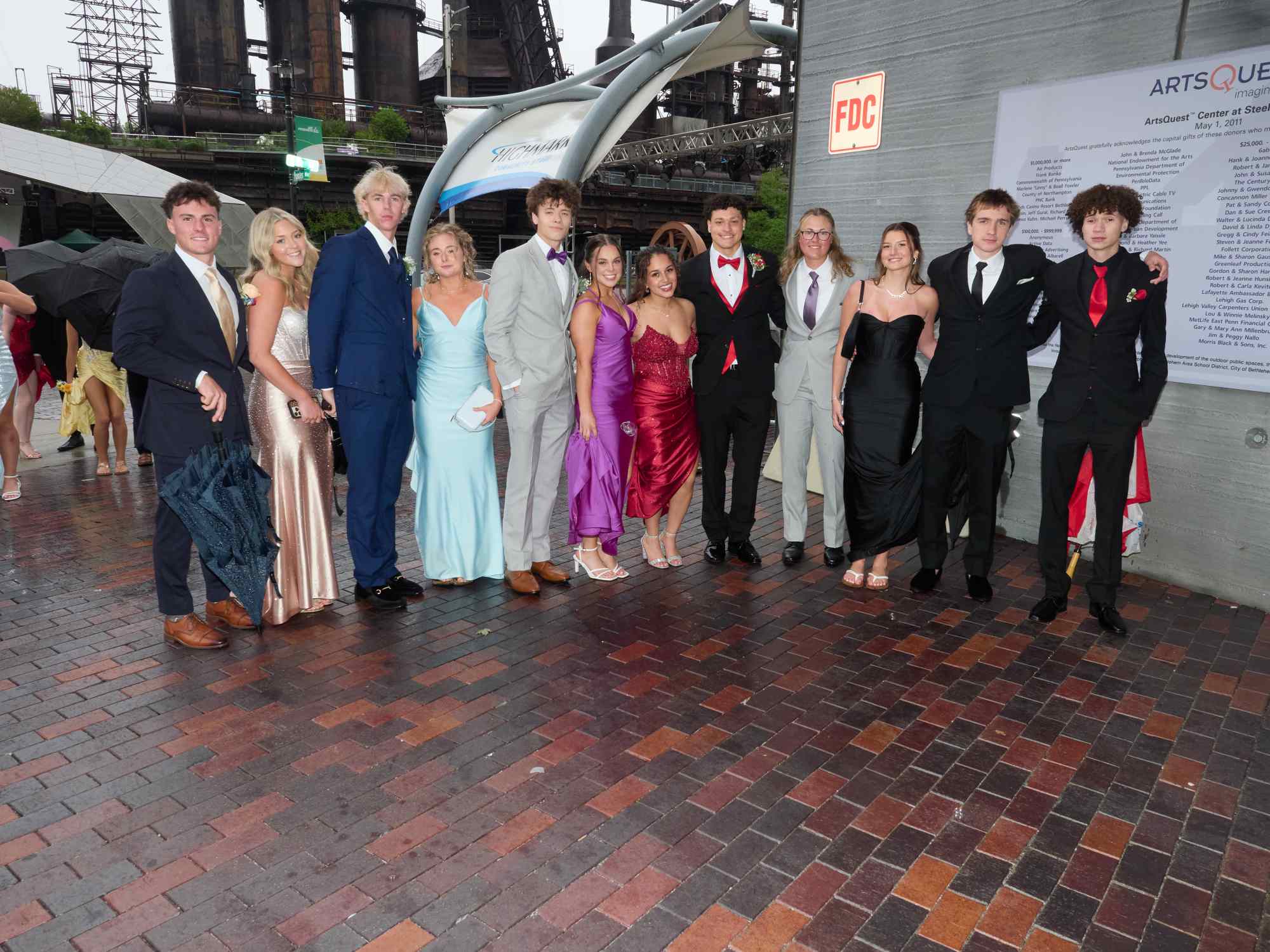 Northampton Area High School held its 2026 prom Saturday, May 23, at SteelStack in Bethlehem. Students and their guests arrive to the big night. (David Garrett/Special to The Morning Call)
