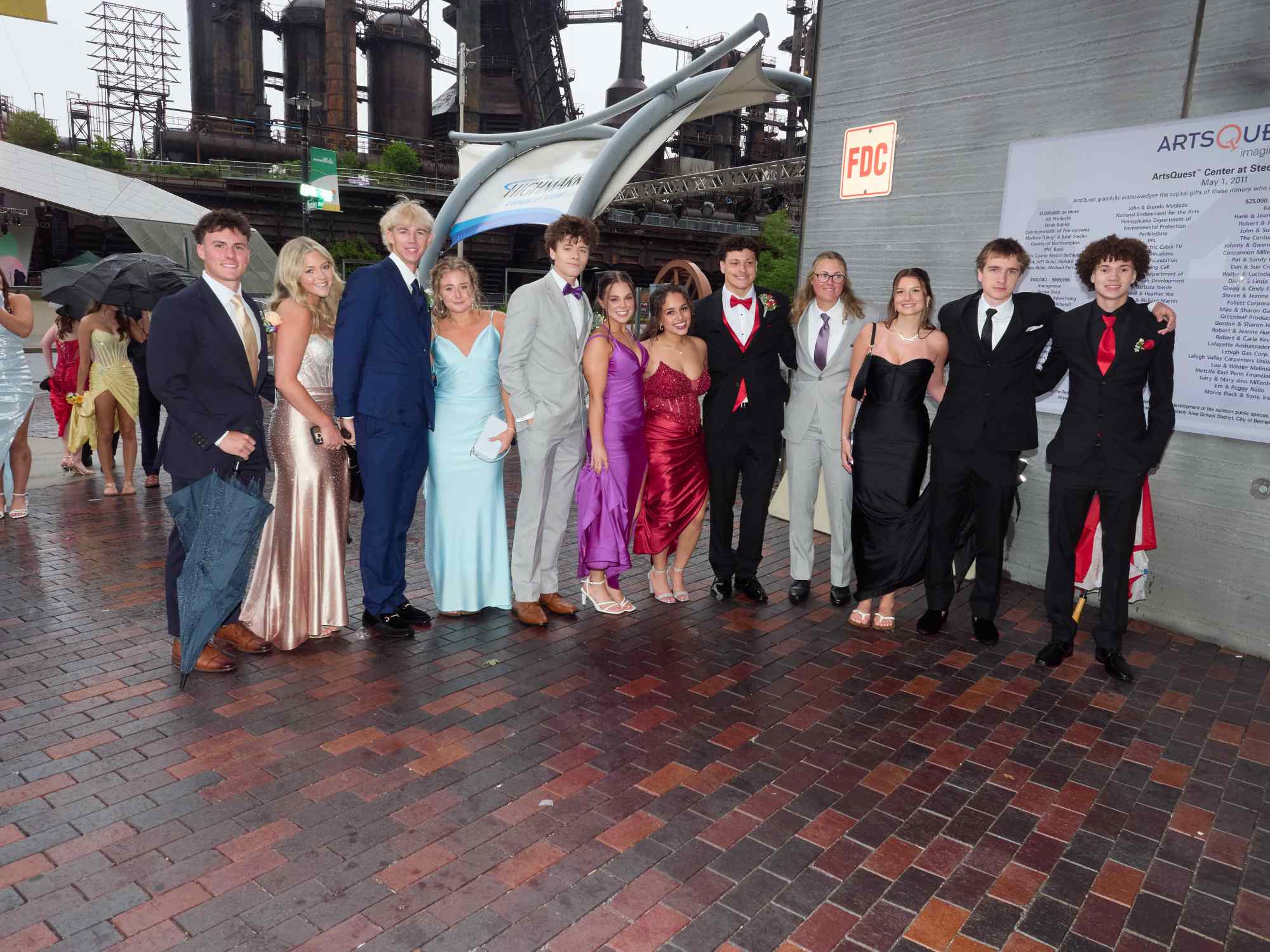 Northampton Area High School held its 2026 prom Saturday, May 23, at SteelStack in Bethlehem. Students and their guests arrive to the big night. (David Garrett/Special to The Morning Call)