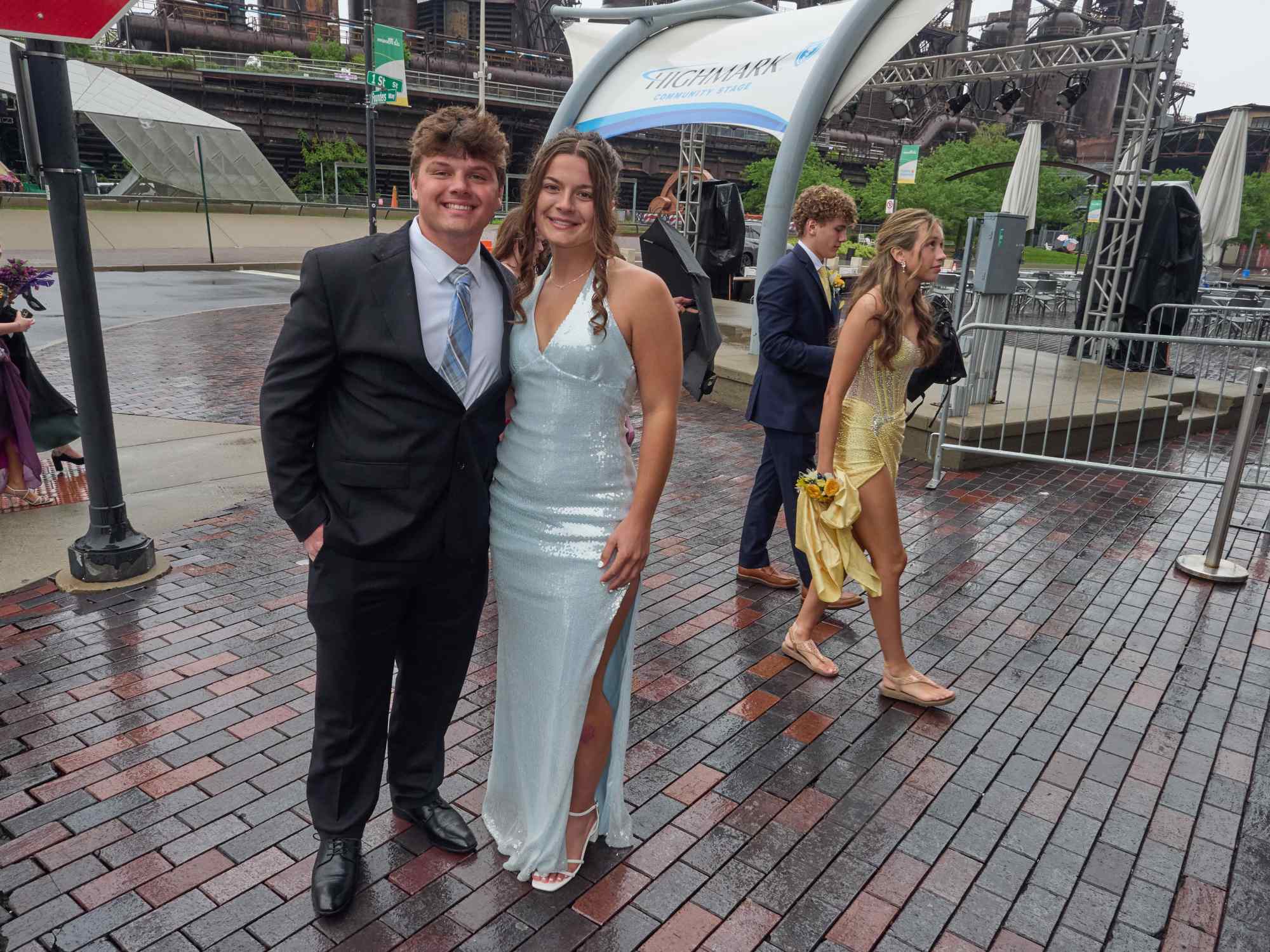 Northampton Area High School held its 2026 prom Saturday, May 23, at SteelStack in Bethlehem. Students and their guests arrive to the big night. (David Garrett/Special to The Morning Call)