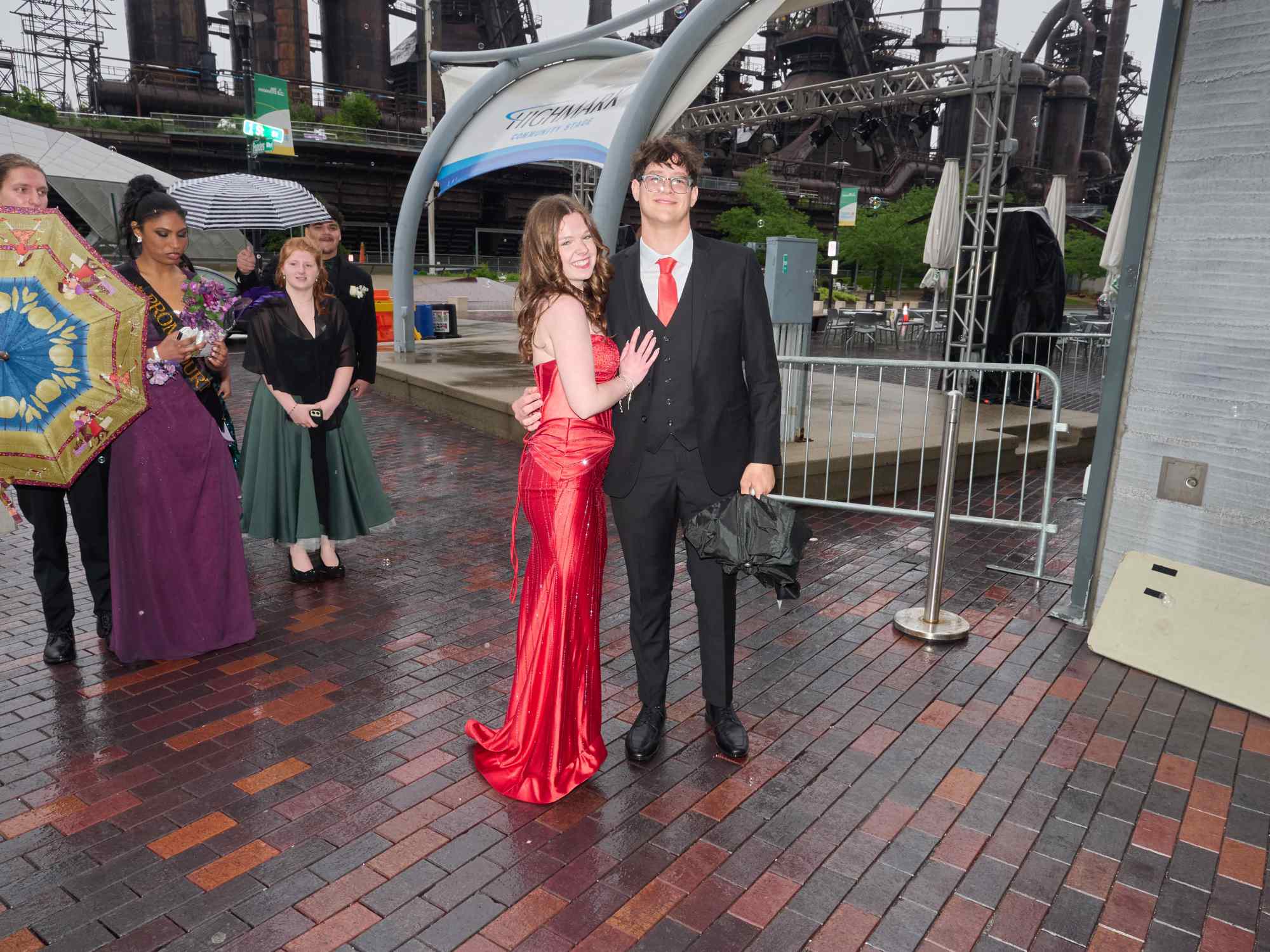 Northampton Area High School held its 2026 prom Saturday, May 23, at SteelStack in Bethlehem. Students and their guests arrive to the big night. (David Garrett/Special to The Morning Call)