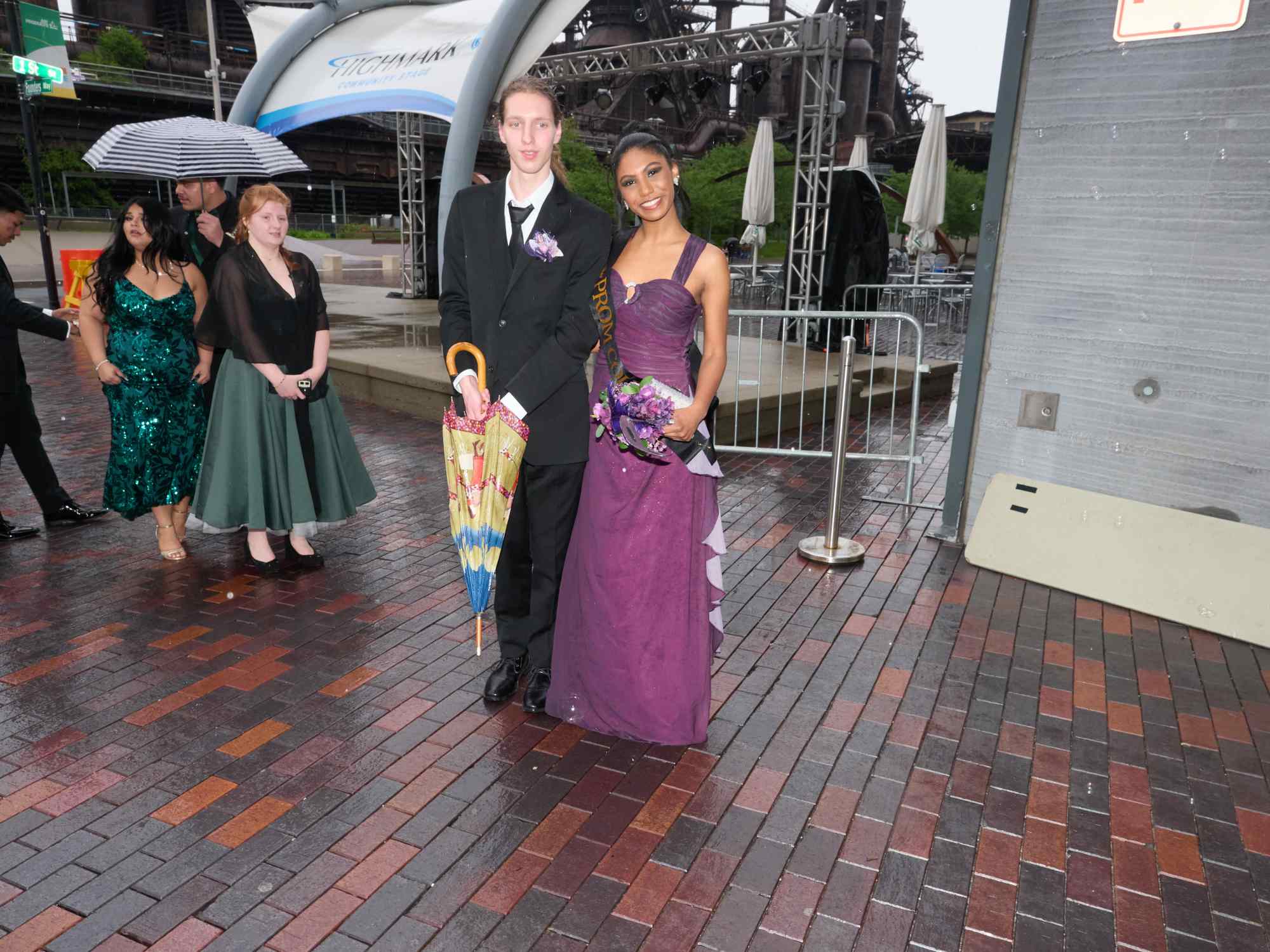 Northampton Area High School held its 2026 prom Saturday, May 23, at SteelStack in Bethlehem. Students and their guests arrive to the big night. (David Garrett/Special to The Morning Call)
