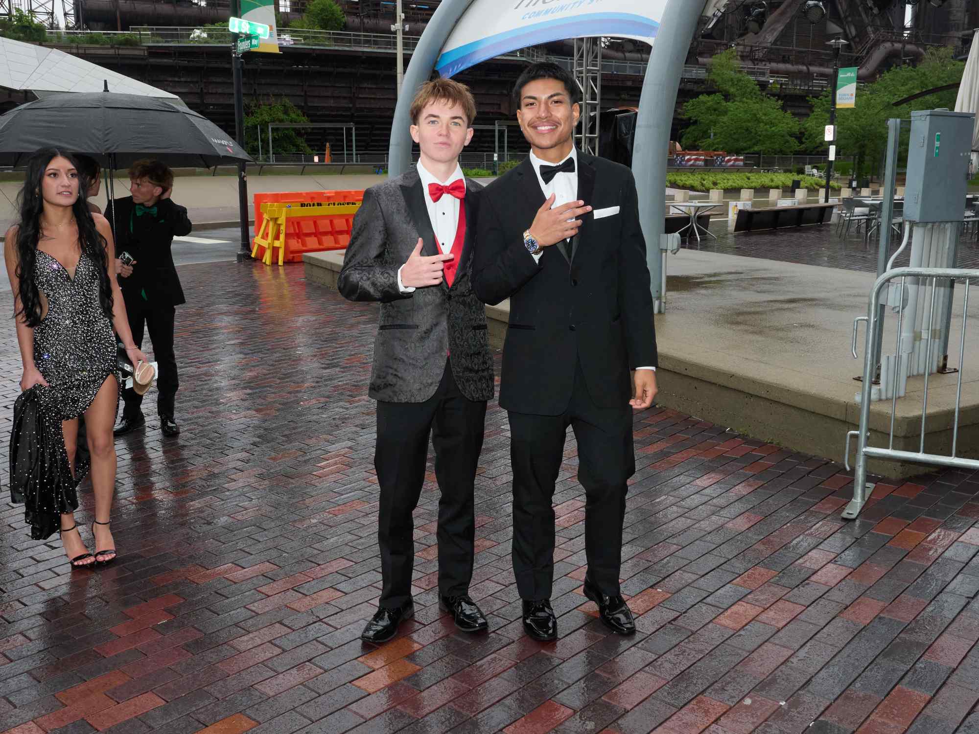 Northampton Area High School held its 2026 prom Saturday, May 23, at SteelStack in Bethlehem. Students and their guests arrive to the big night. (David Garrett/Special to The Morning Call)