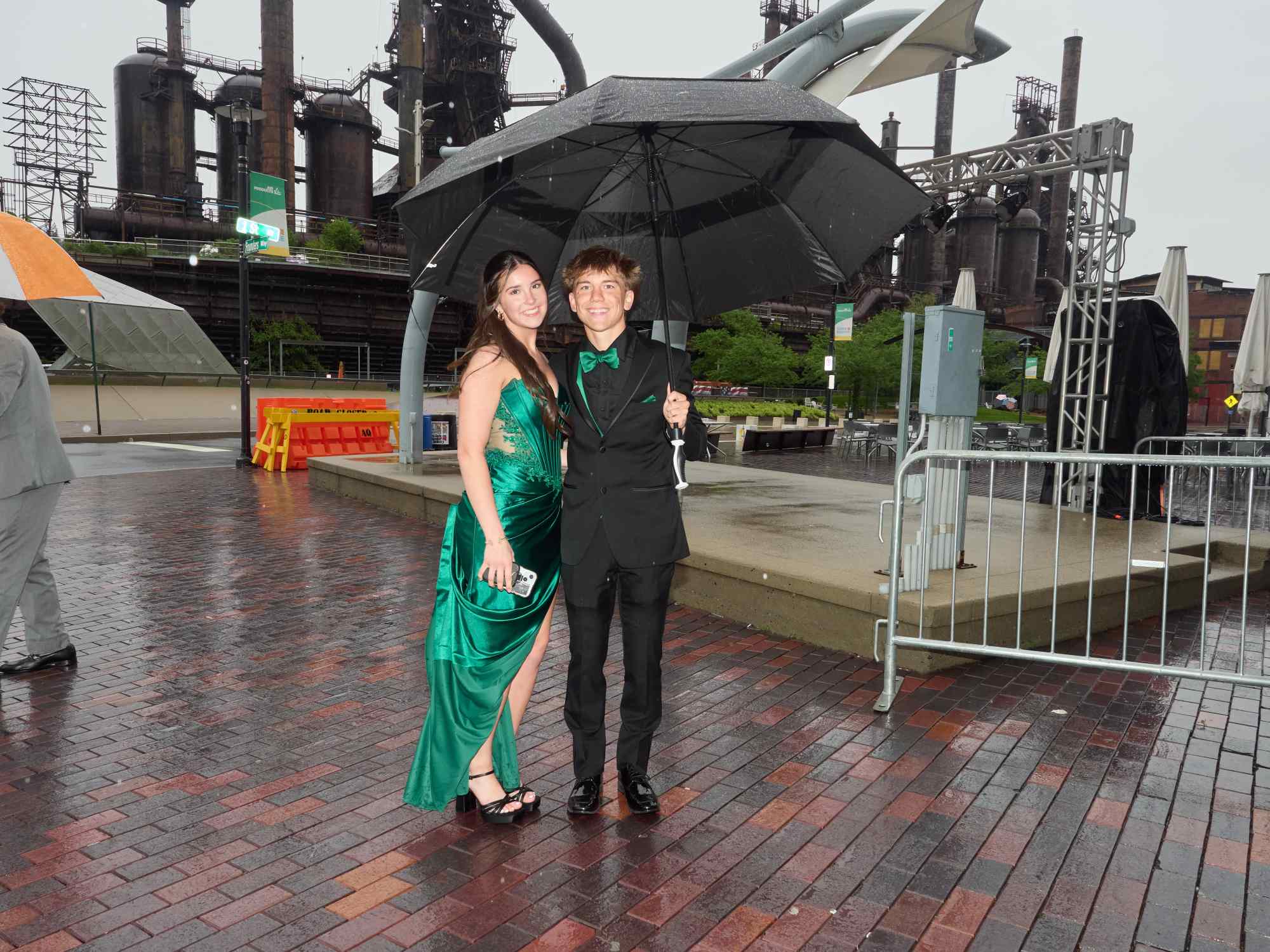 Northampton Area High School held its 2026 prom Saturday, May 23, at SteelStack in Bethlehem. Students and their guests arrive to the big night. (David Garrett/Special to The Morning Call)