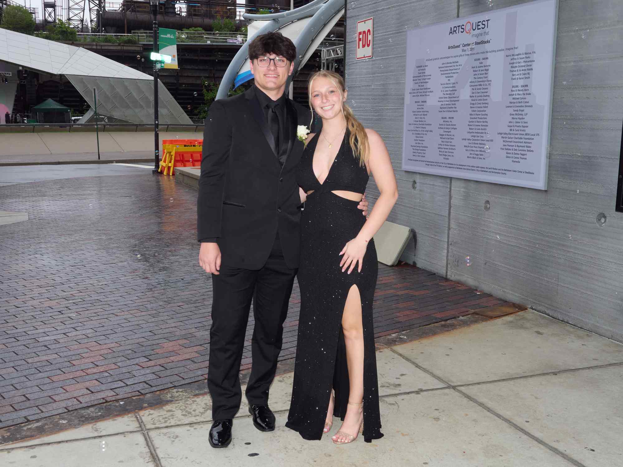 Northampton Area High School held its 2026 prom Saturday, May 23, at SteelStack in Bethlehem. Students and their guests arrive to the big night. (David Garrett/Special to The Morning Call)