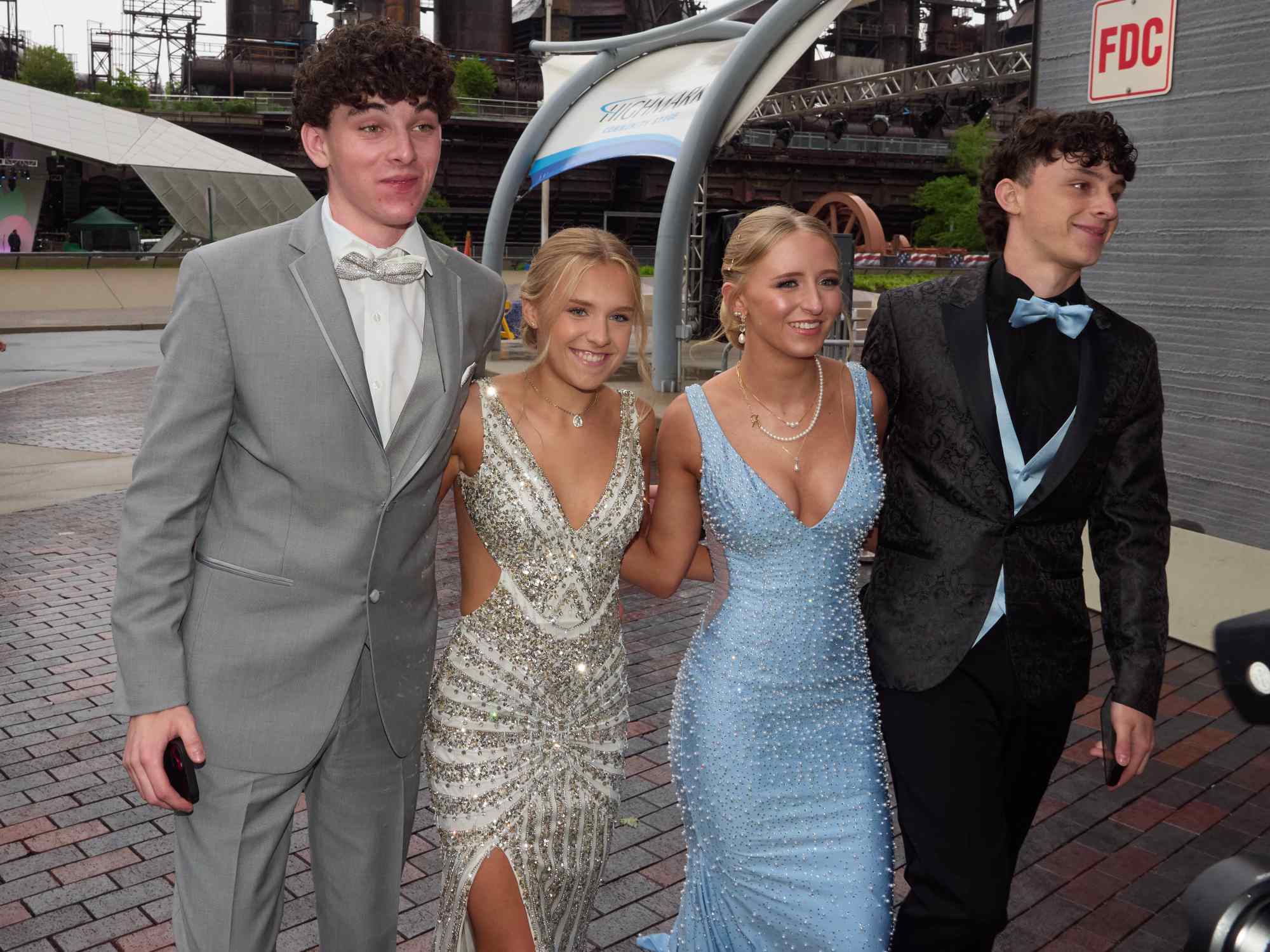 Northampton Area High School held its 2026 prom Saturday, May 23, at SteelStack in Bethlehem. Students and their guests arrive to the big night. (David Garrett/Special to The Morning Call)