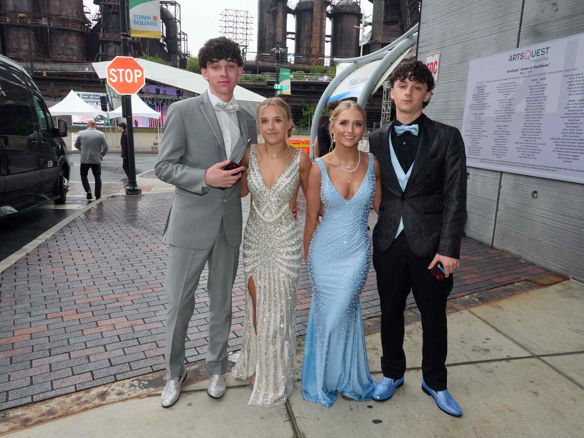 Northampton Area High School held its 2026 prom Saturday, May 23, at SteelStack in Bethlehem. Students and their guests arrive to the big night. (David Garrett/Special to The Morning Call)