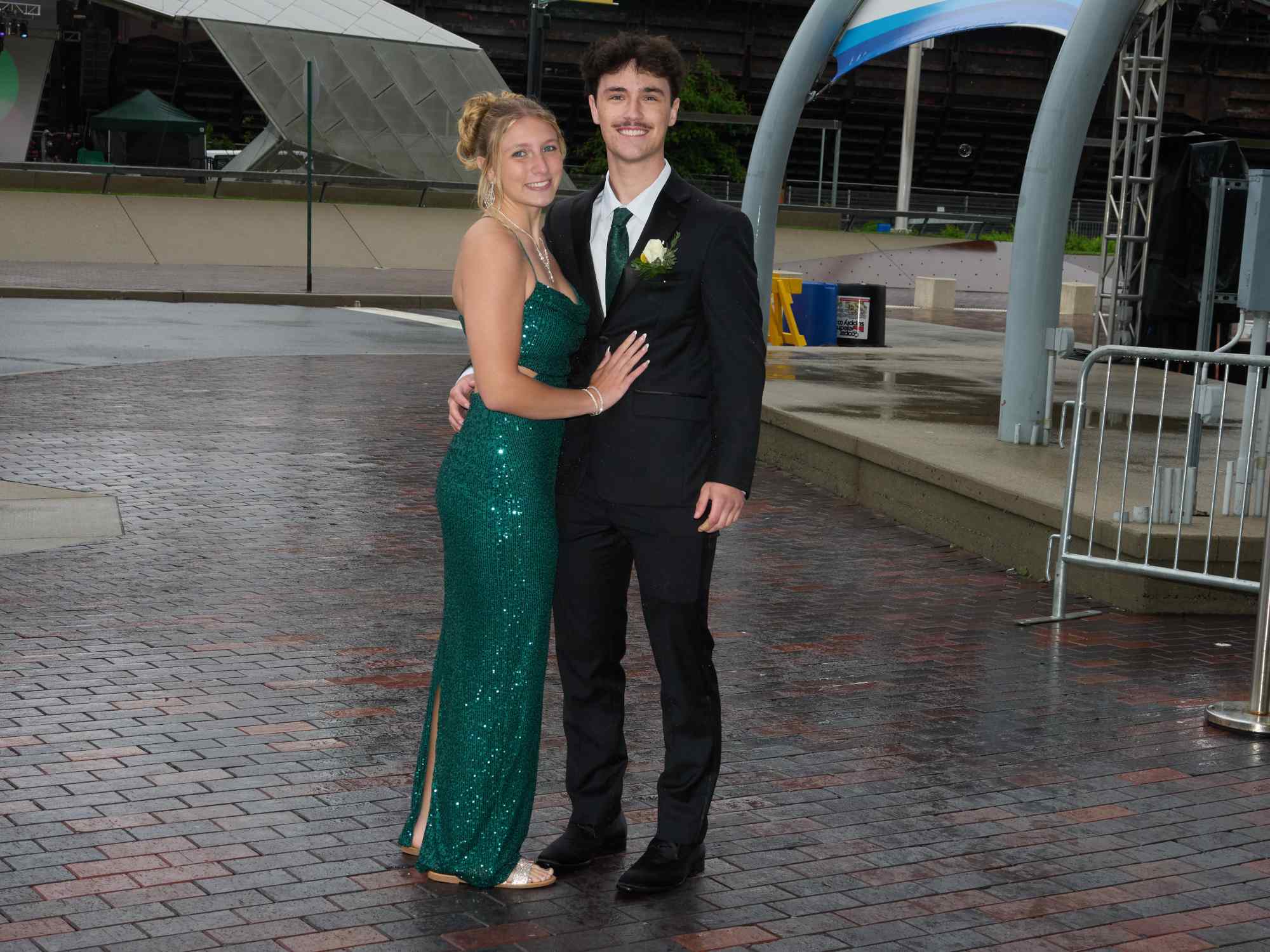 Northampton Area High School held its 2026 prom Saturday, May 23, at SteelStack in Bethlehem. Students and their guests arrive to the big night. (David Garrett/Special to The Morning Call)