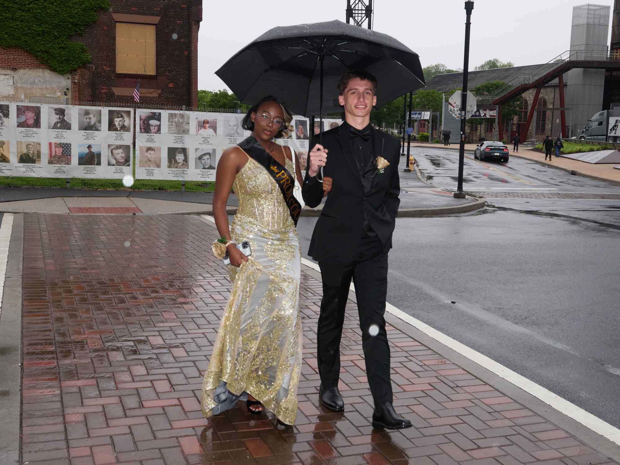 Northampton Area High School held its 2026 prom Saturday, May 23, at SteelStack in Bethlehem. Students and their guests arrive to the big night. (David Garrett/Special to The Morning Call)