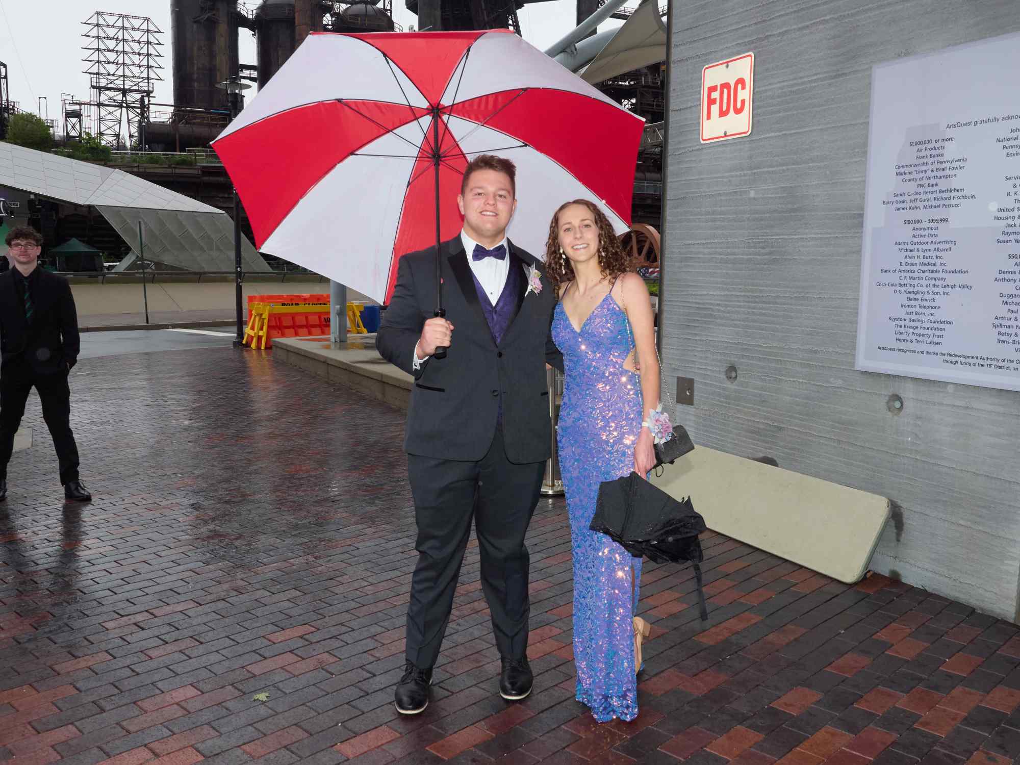 Northampton Area High School held its 2026 prom Saturday, May 23, at SteelStack in Bethlehem. Students and their guests arrive to the big night. (David Garrett/Special to The Morning Call)
