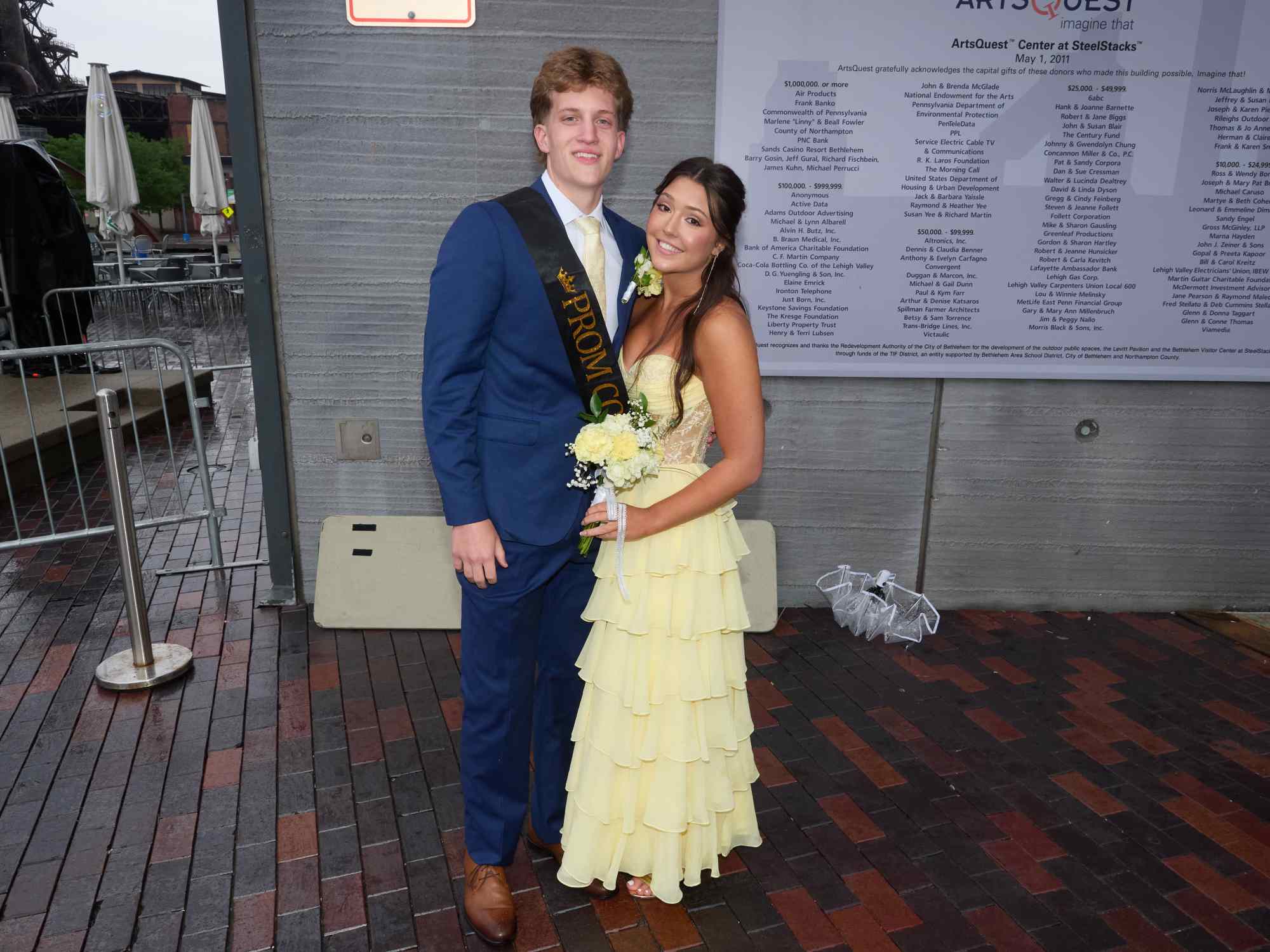 Northampton Area High School held its 2026 prom Saturday, May 23, at SteelStack in Bethlehem. Students and their guests arrive to the big night. (David Garrett/Special to The Morning Call)