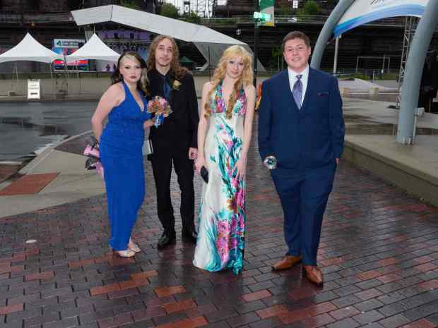 Northampton Area High School held its 2026 prom Saturday, May 23, at SteelStack in Bethlehem. Students and their guests arrive to the big night. (David Garrett/Special to The Morning Call)