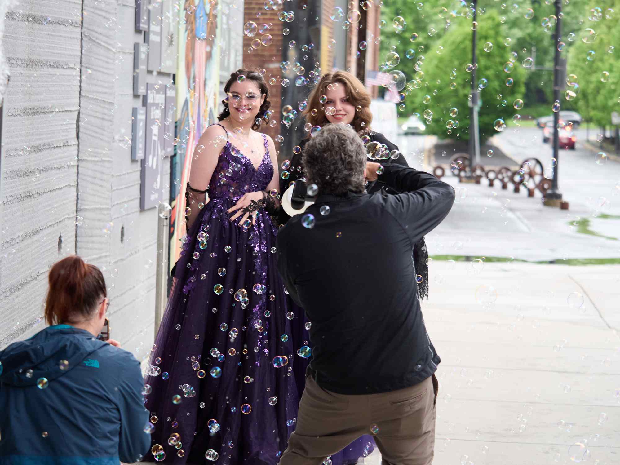 Northampton Area High School held its 2026 prom Saturday, May 23, at SteelStack in Bethlehem. Students and their guests arrive to the big night. (David Garrett/Special to The Morning Call)