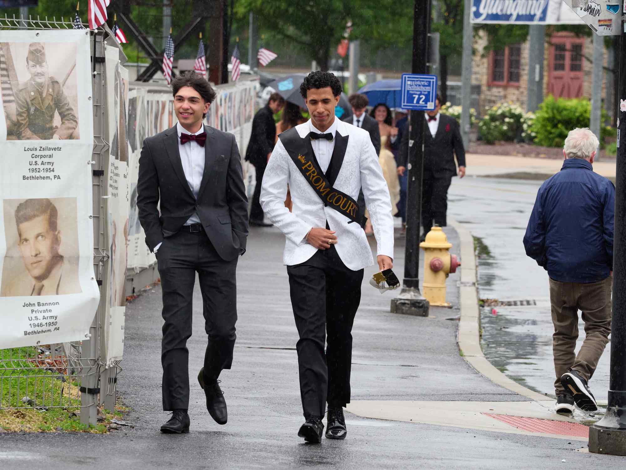 Northampton Area High School held its 2026 prom Saturday, May 23, at SteelStack in Bethlehem. Students and their guests arrive to the big night. (David Garrett/Special to The Morning Call)
