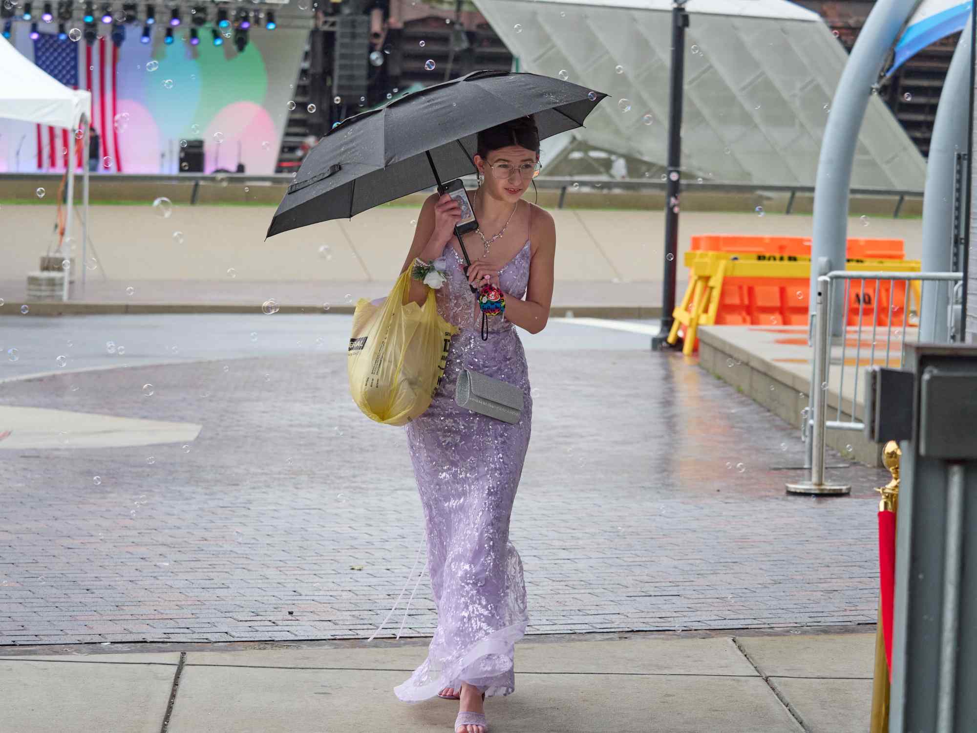 Northampton Area High School held its 2026 prom Saturday, May 23, at SteelStack in Bethlehem. Students and their guests arrive to the big night. (David Garrett/Special to The Morning Call)