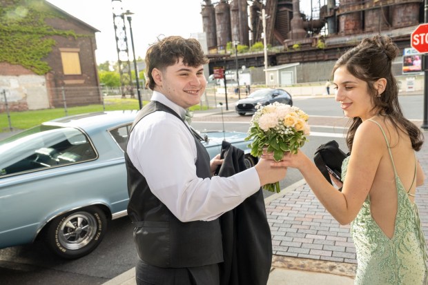 Parkland High School held its prom Friday, May 2, 2026, at Steel Stacks in Bethlehem. Students and their guests arrive to the big night.