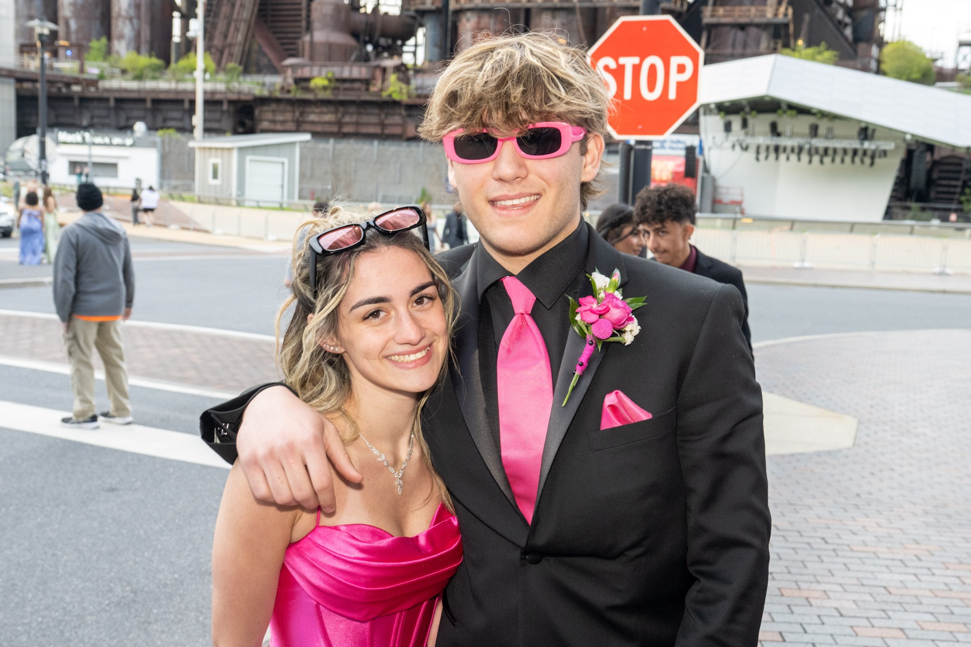 Parkland High School held its prom Friday, May 2, 2026, at Steel Stacks in Bethlehem. Students and their guests arrive to the big night.