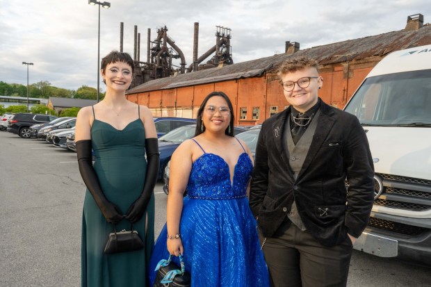 Parkland High School held its prom Friday, May 2, 2026, at Steel Stacks in Bethlehem. Students and their guests arrive to the big night.