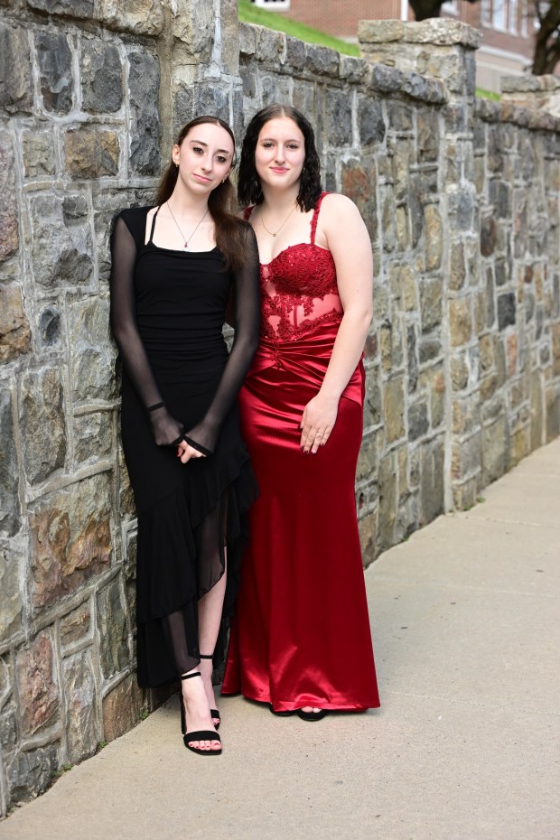 Pen Argyl Area High School held its prom Friday, April 24, 2026, at Woodstone Country Club in Danielsville. Students and their guests arrive at the high school ahead of the big night. (Monica Cabrera/The Morning Call)