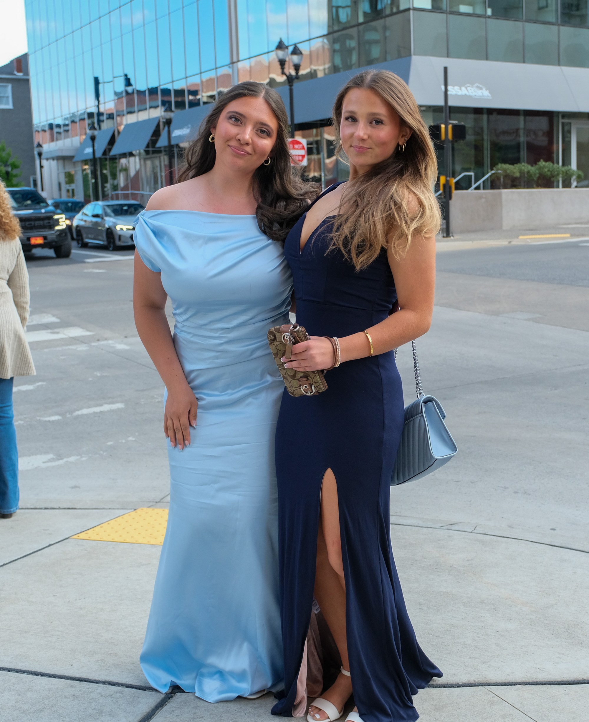 Saucon Valley High School held its prom Friday, May 1, 2026, at the Americus Hotel in Allentown. Students and their guests arrive to the big night. (Sharon Merkel/Special to The Morning Call)