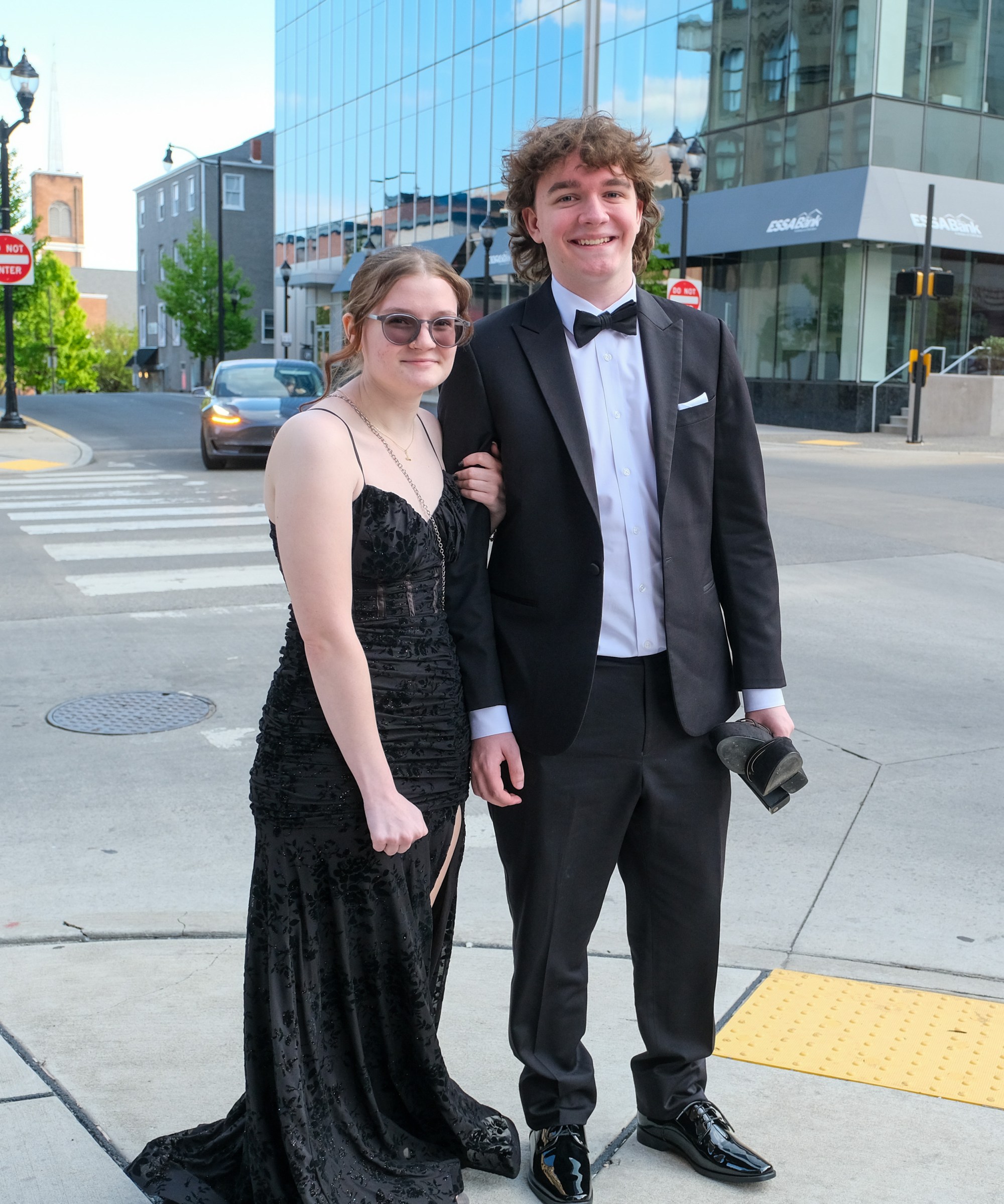 Saucon Valley High School held its prom Friday, May 1, 2026, at the Americus Hotel in Allentown. Students and their guests arrive to the big night. (Sharon Merkel/Special to The Morning Call)