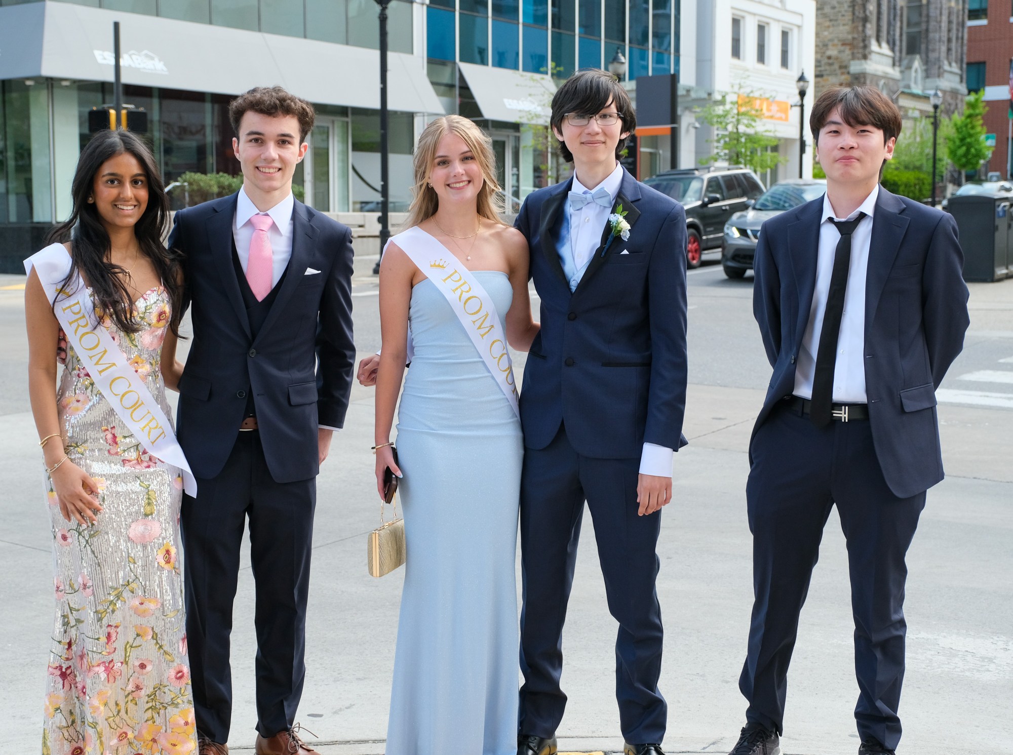 Saucon Valley High School held its prom Friday, May 1, 2026, at the Americus Hotel in Allentown. Students and their guests arrive to the big night. (Sharon Merkel/Special to The Morning Call)