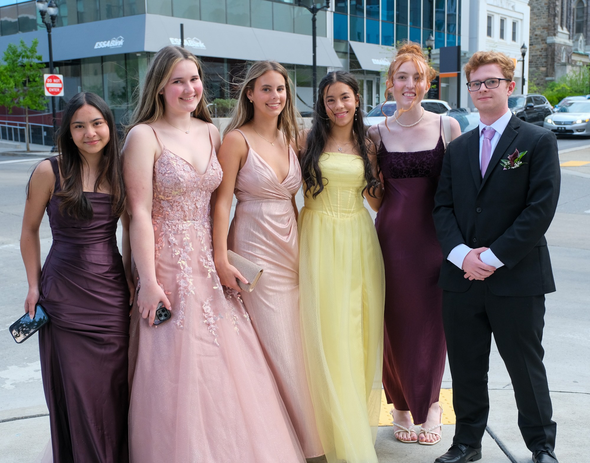 Saucon Valley High School held its prom Friday, May 1, 2026, at the Americus Hotel in Allentown. Students and their guests arrive to the big night. (Sharon Merkel/Special to The Morning Call)